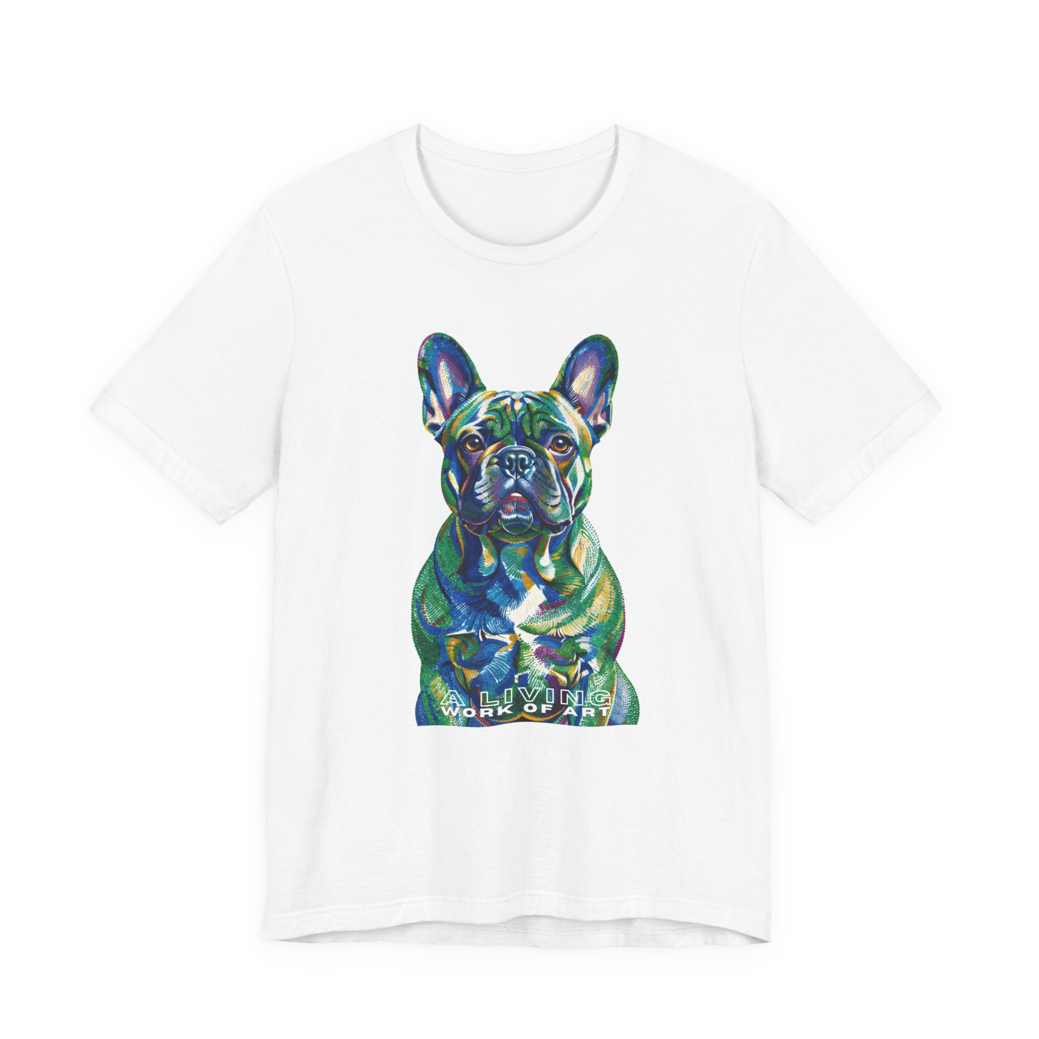 French Bulldog T Shirt | Living Work of Art Collection | Pointillism Style