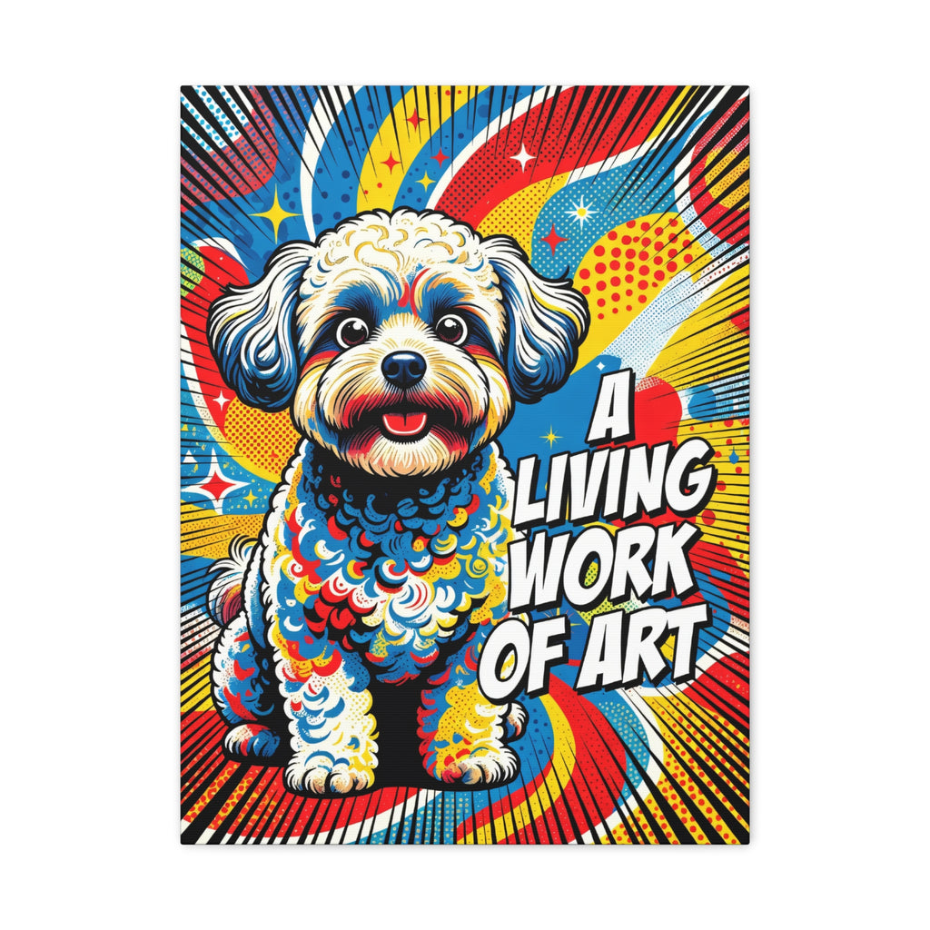 Shih-Poo Canvas Wall Art | Living Work of Art Collection | Pop Art Print