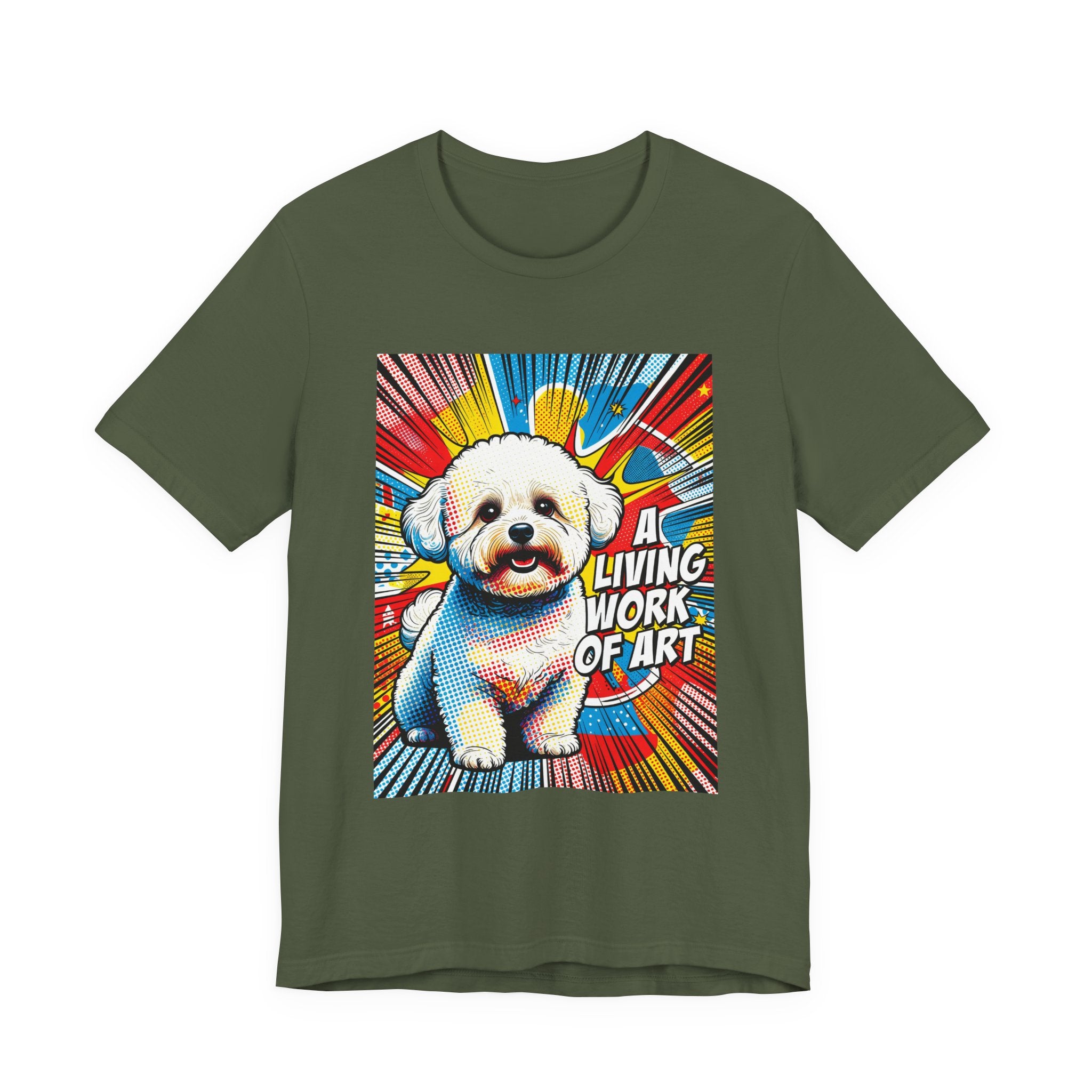 Bichon Frise T Shirt | Living Work of Art Collection | Pop Art