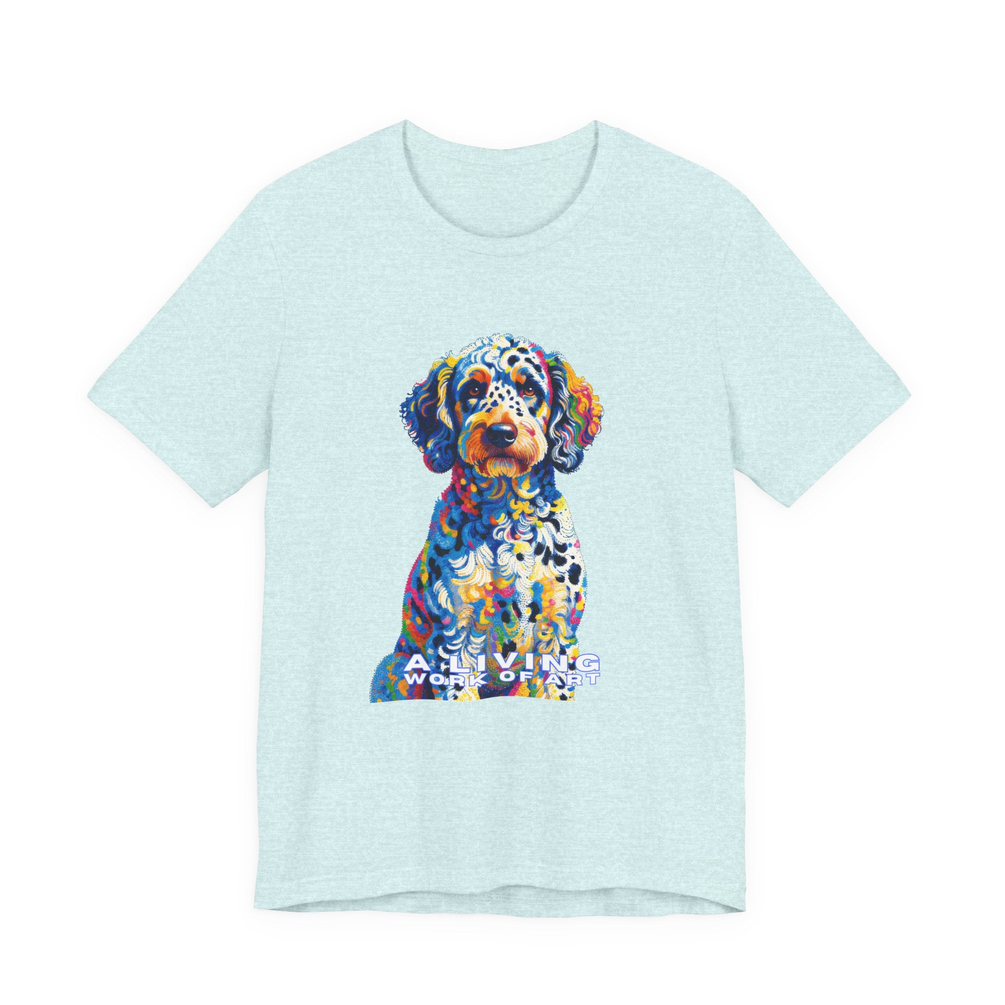 Labradoodle T Shirt | Living Work of Art Collection | Pointillism Style