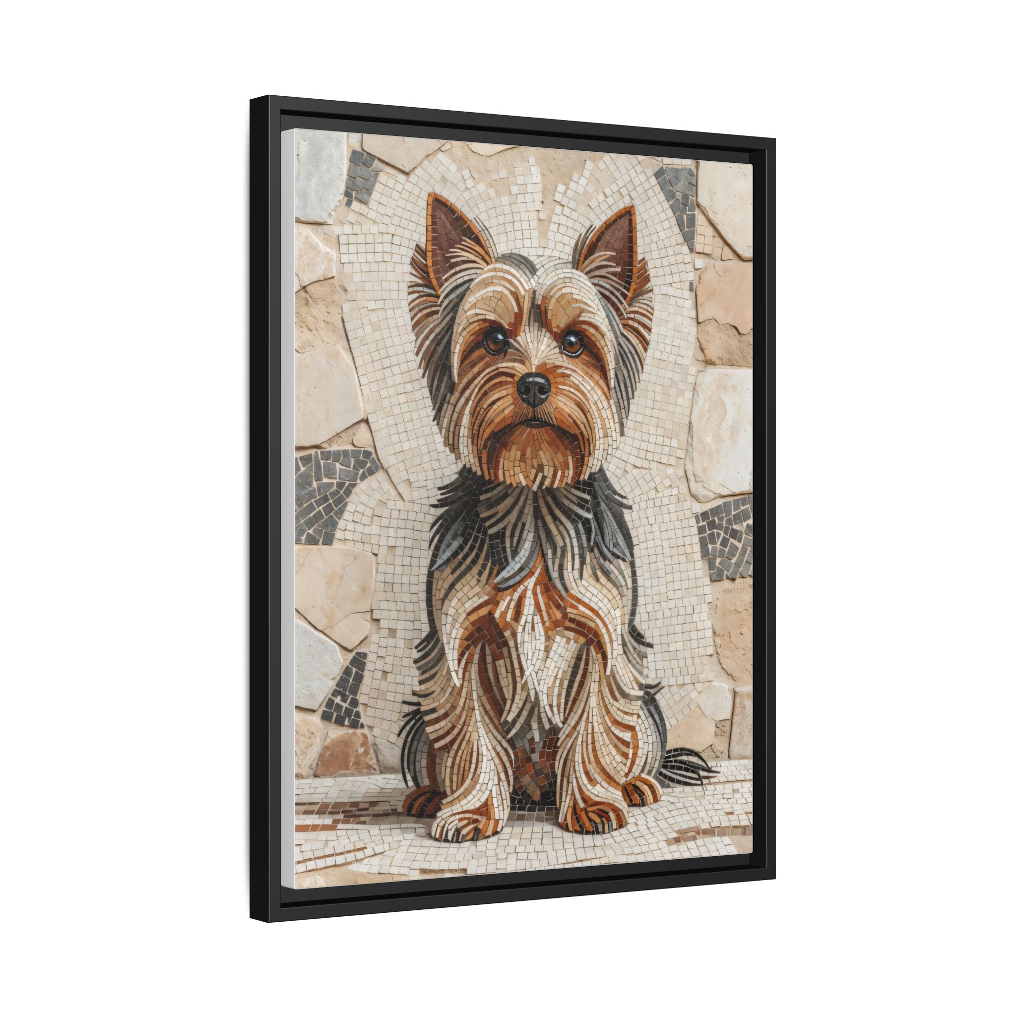 Yorkshire Terrier Canvas Wall Art | Living Work of Art Collection | Mosaic Style Print