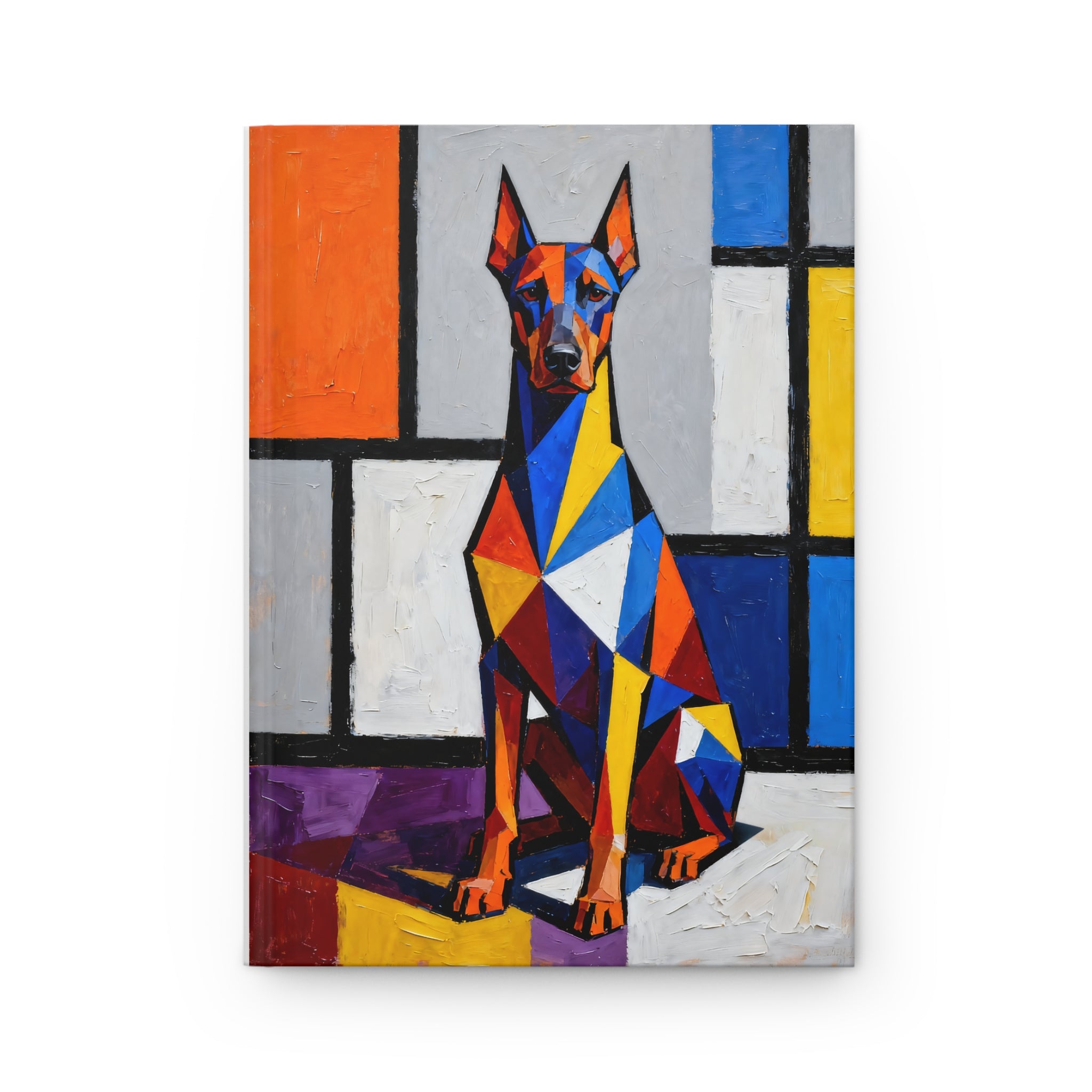 Doberman Pinscher Notebook | Living Work of Art Collection | Cubist Style
