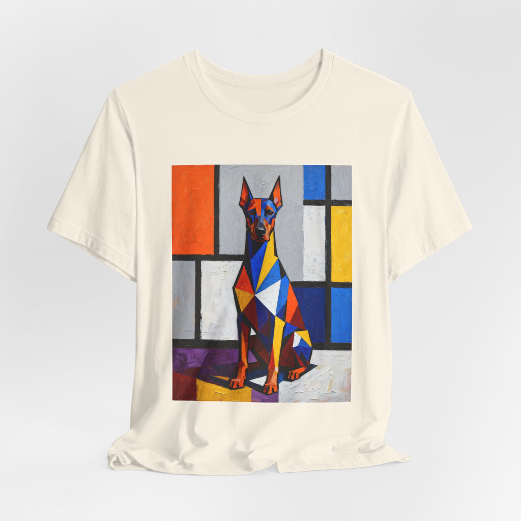 Doberman Pinscher T Shirt | Living Work of Art Collection | Cubist Style
