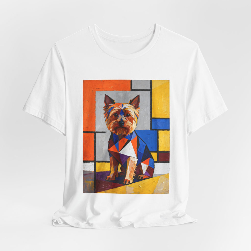 Yorkshire Terrier T Shirt | Living Work of Art Collection | Cubist Style