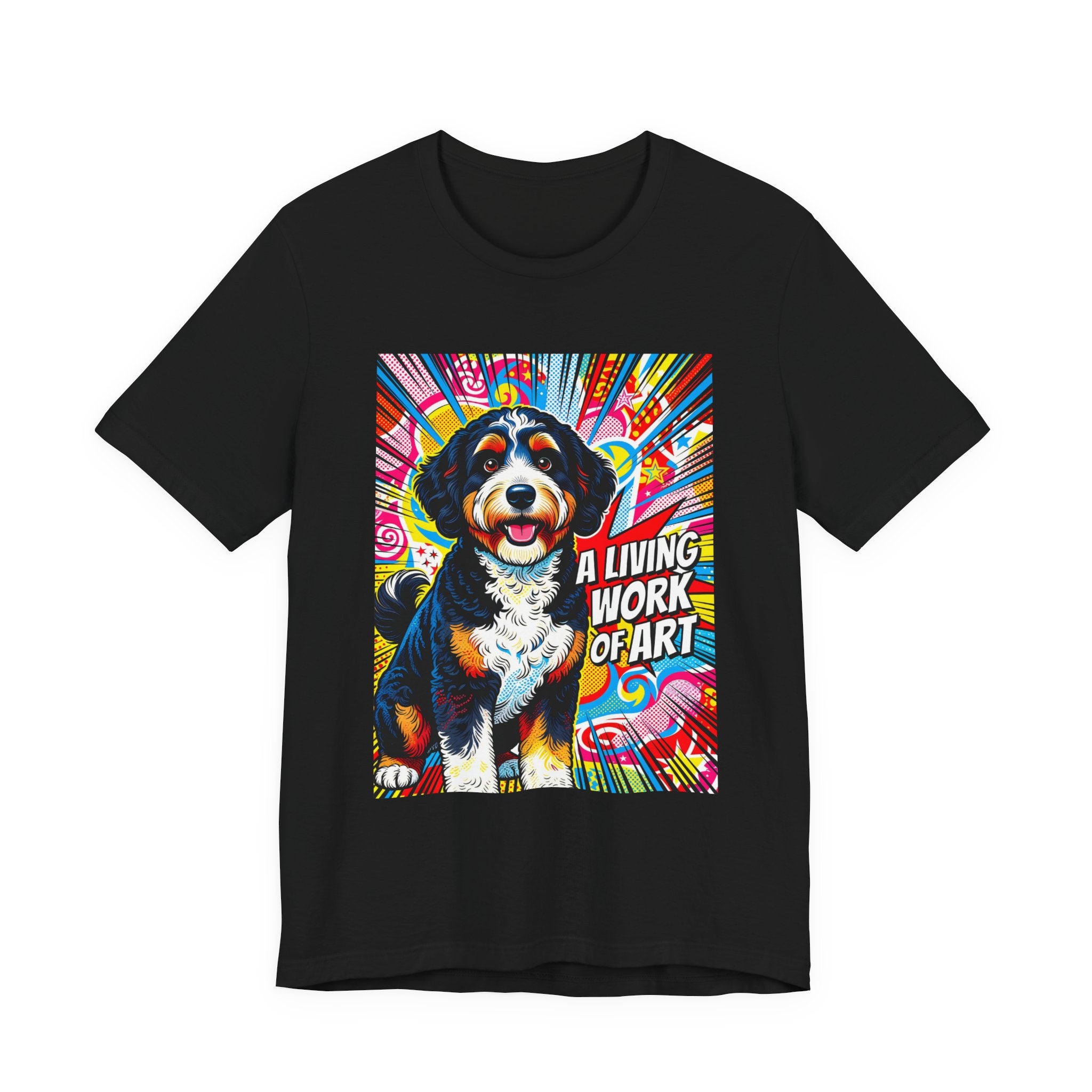 Bernedoodle T Shirt | Living Work of Art Collection | Pop Art