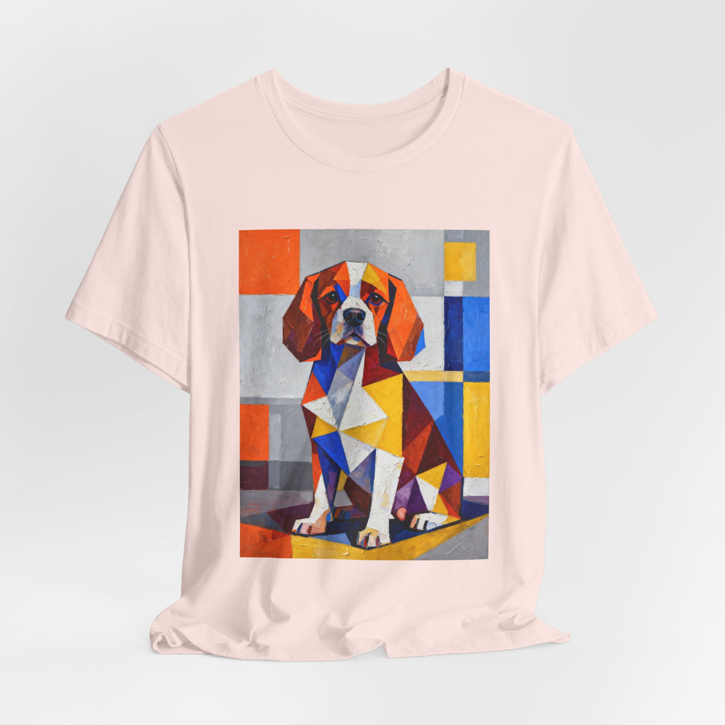 Cavalier King Charles Spaniel T Shirt | Living Work of Art Collection | Cubist Style