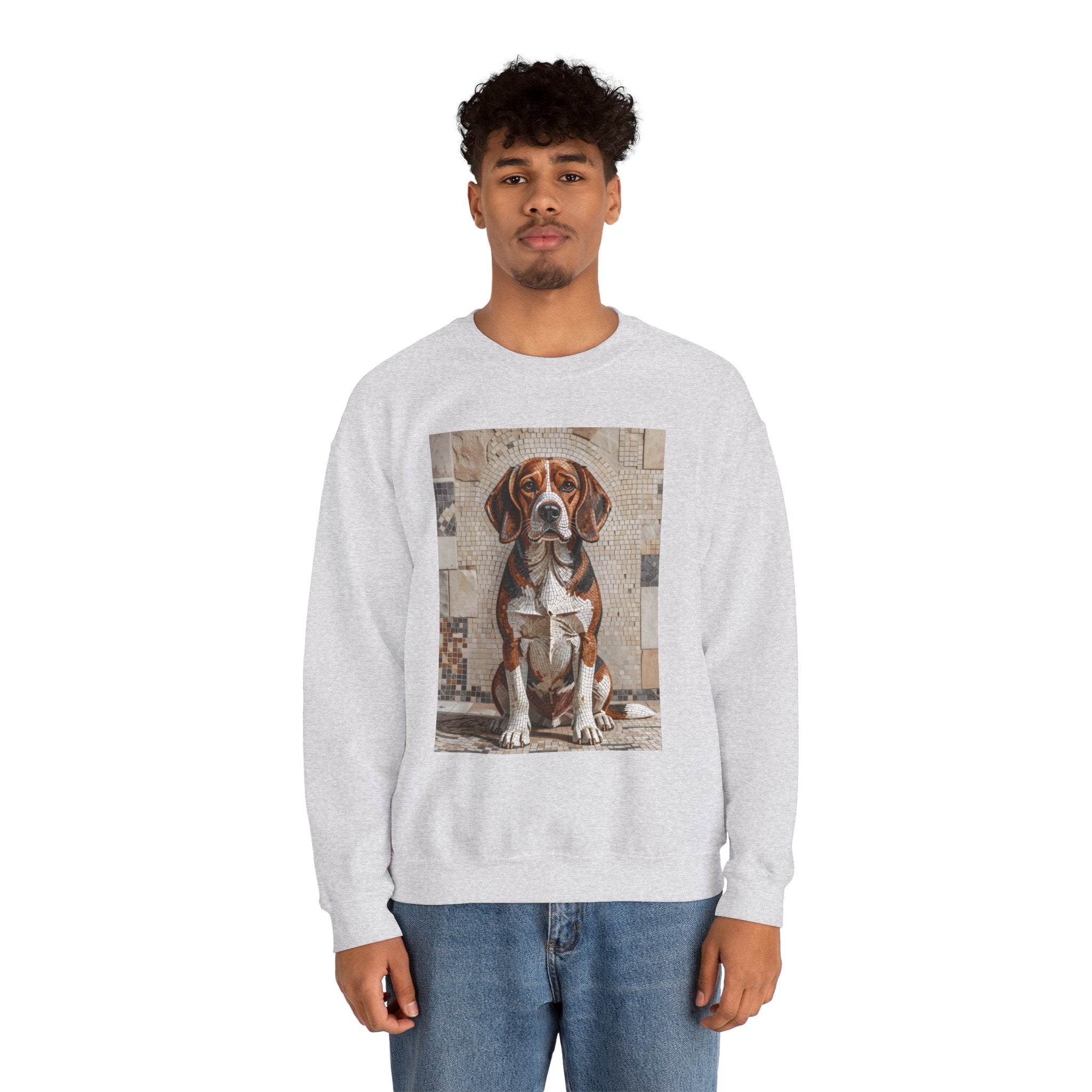 Beagle Sweatshirt | Living Work of Art Collection | Mosaic Style