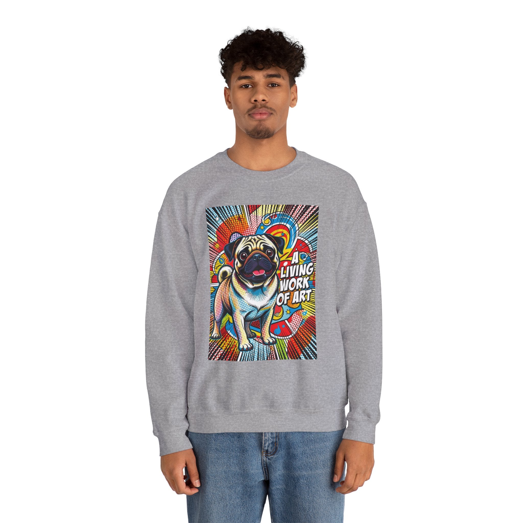 Pug Sweatshirt | Living Work of Art Collection | Pop Art