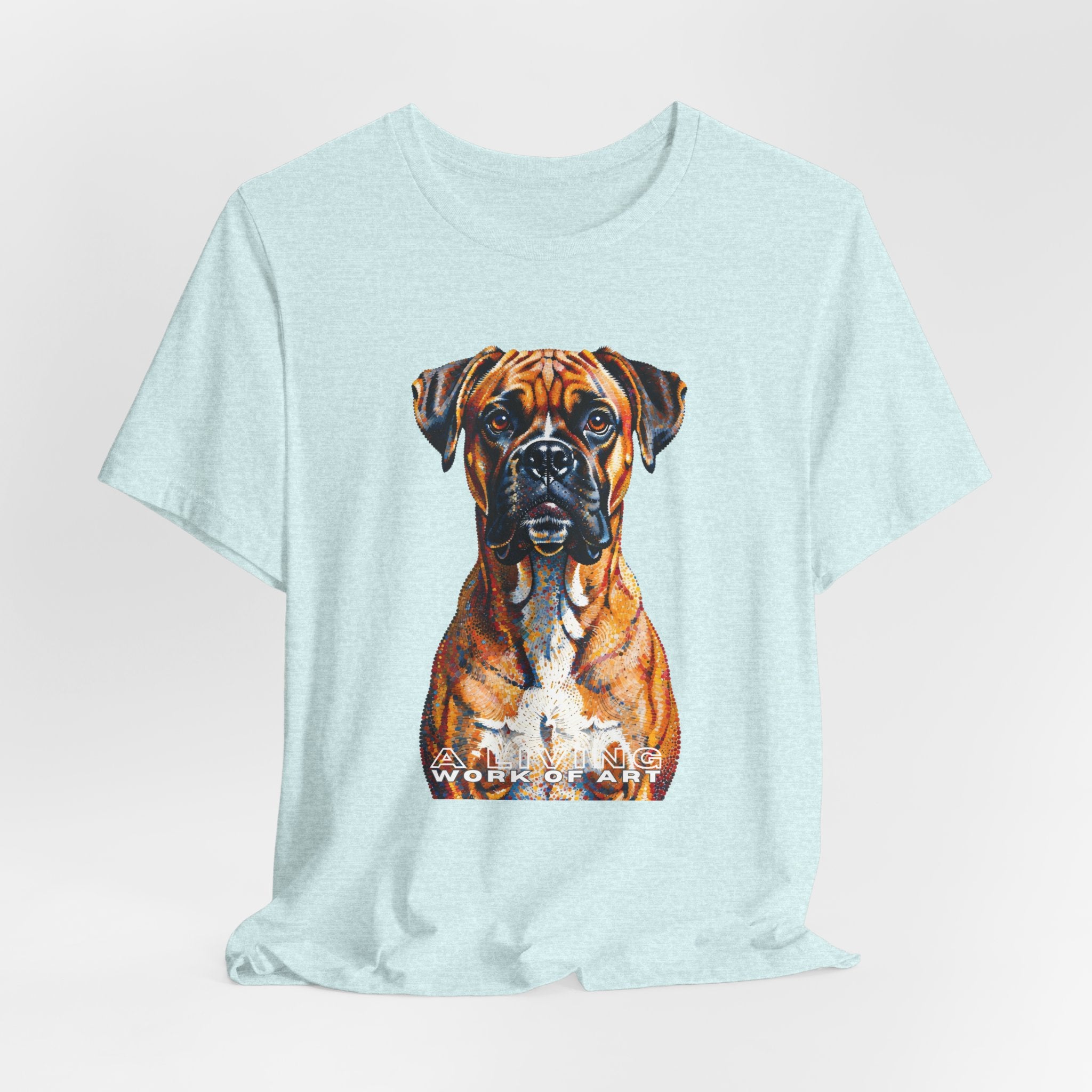 Boxer T Shirt | Living Work of Art Collection | Pointillism Style