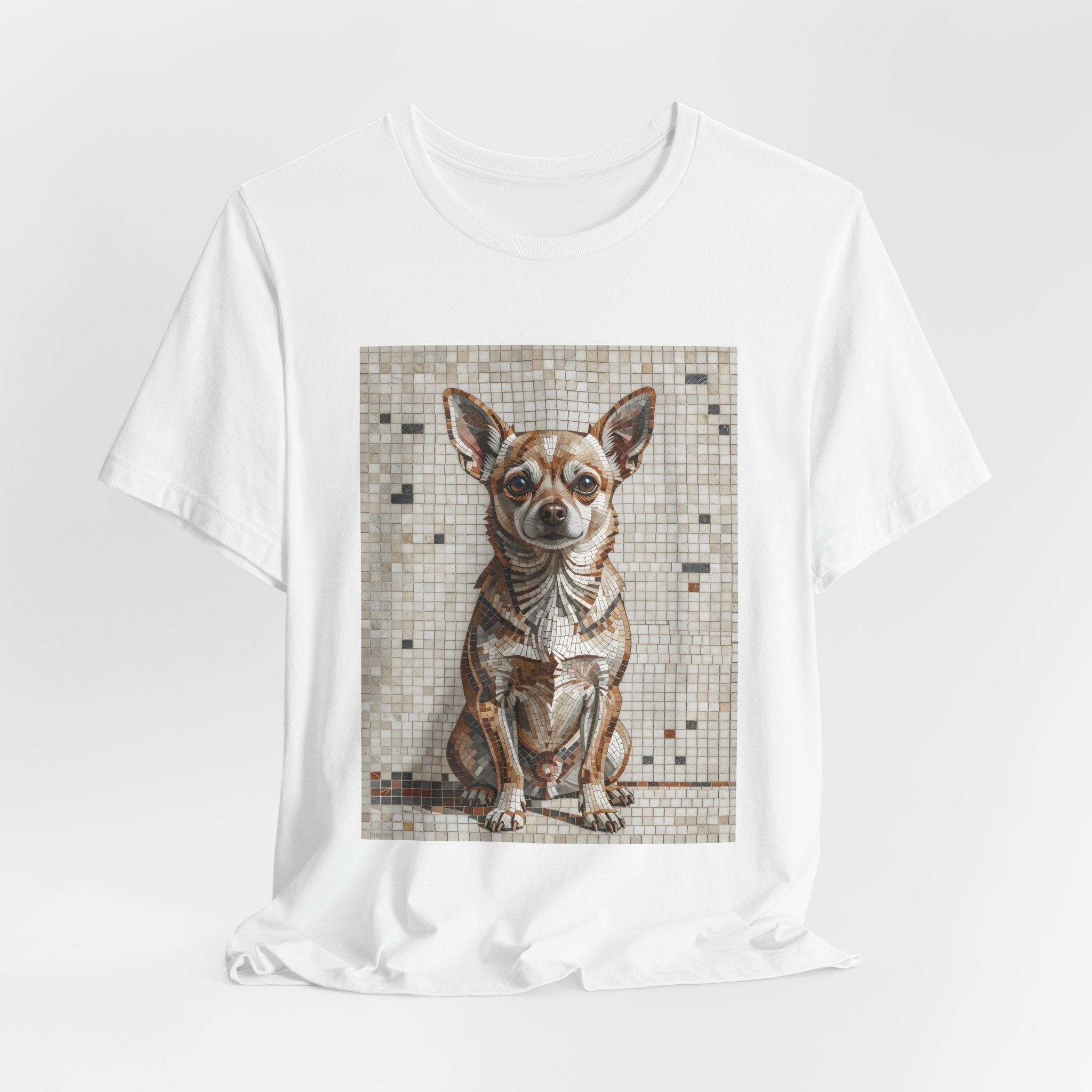 Chihuahua T Shirt | Living Work of Art Collection | Mosaic Style
