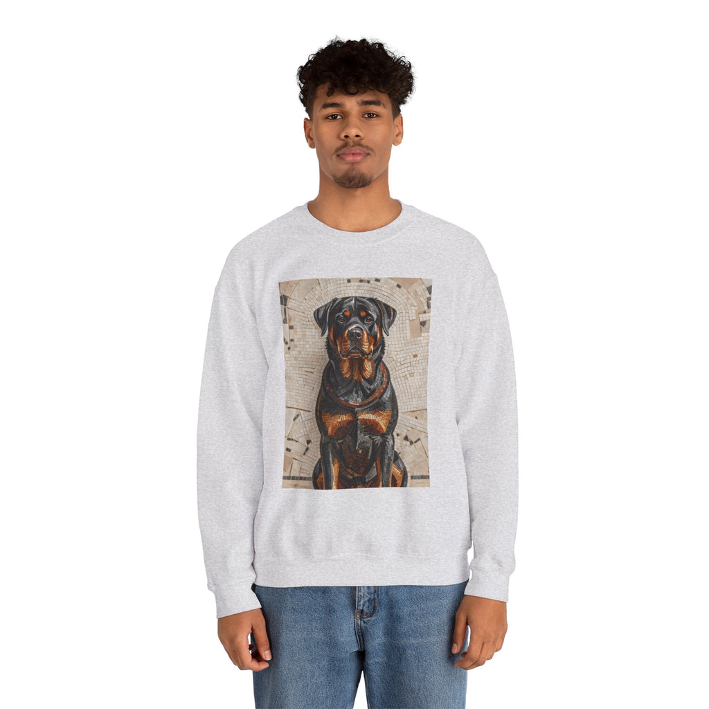 Rottweiler Sweatshirt | Living Work of Art Collection | Mosaic Style