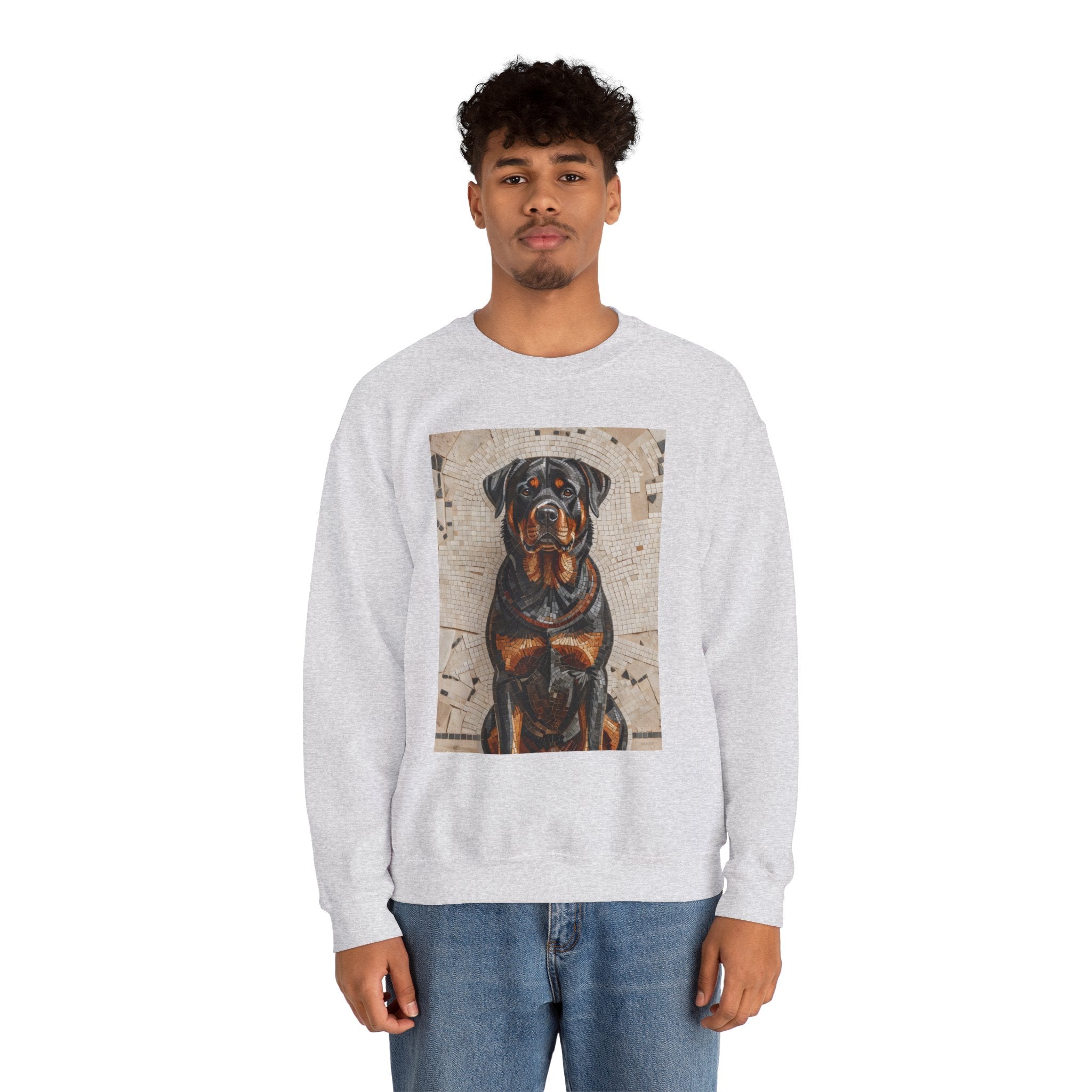 Rottweiler Sweatshirt | Living Work of Art Collection | Mosaic Style