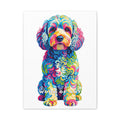 Cockapoo Canvas Wall Art | Living Work of Art Collection | Pointillism Style Print