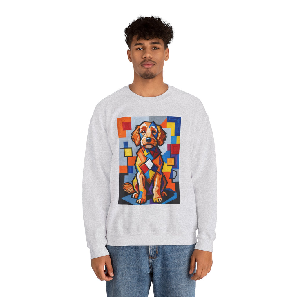 Goldendoodle Sweatshirt | Living Work of Art Collection | Cubist Style