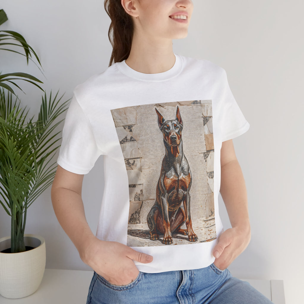 Doberman Pinscher T Shirt | Living Work of Art Collection | Mosaic Style