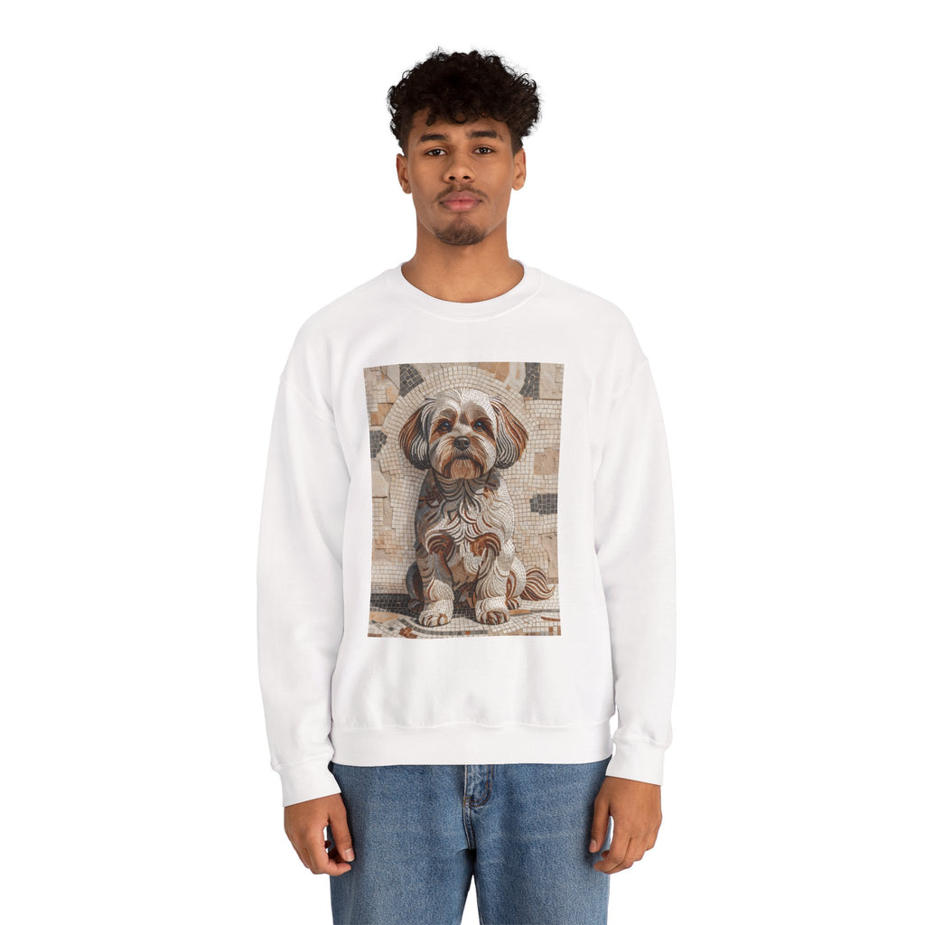 Shih-Poo Sweatshirt | Living Work of Art Collection | Mosaic Style