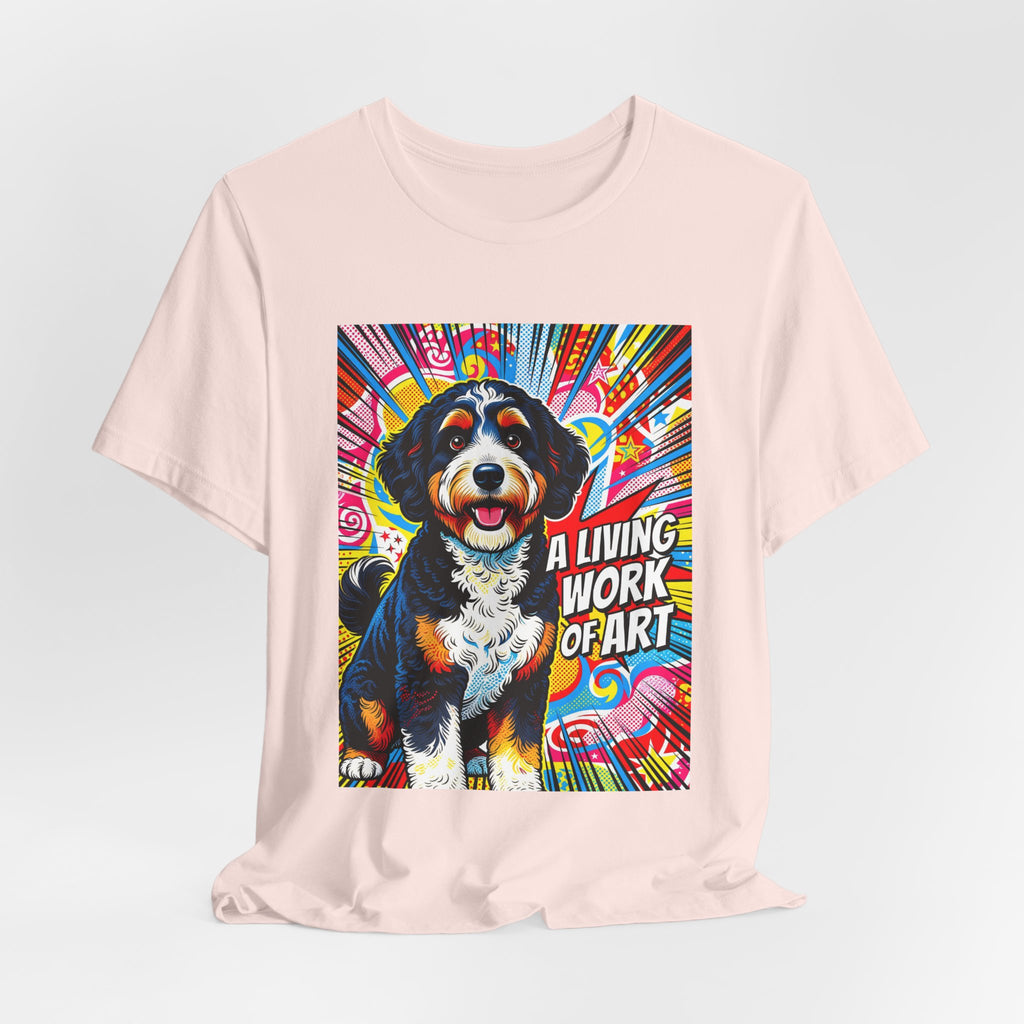 Bernedoodle T Shirt | Living Work of Art Collection | Pop Art