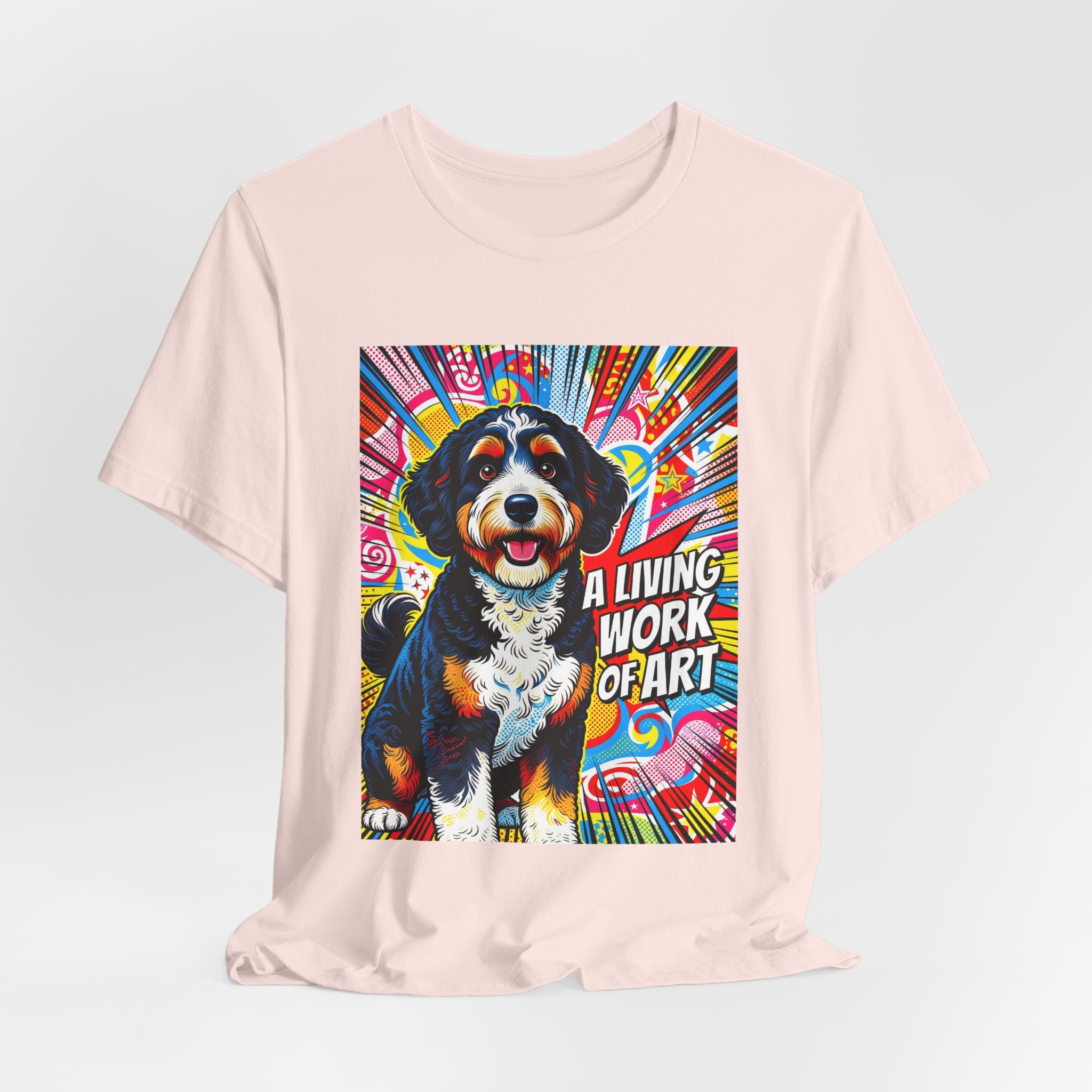 Bernedoodle T Shirt | Living Work of Art Collection | Pop Art