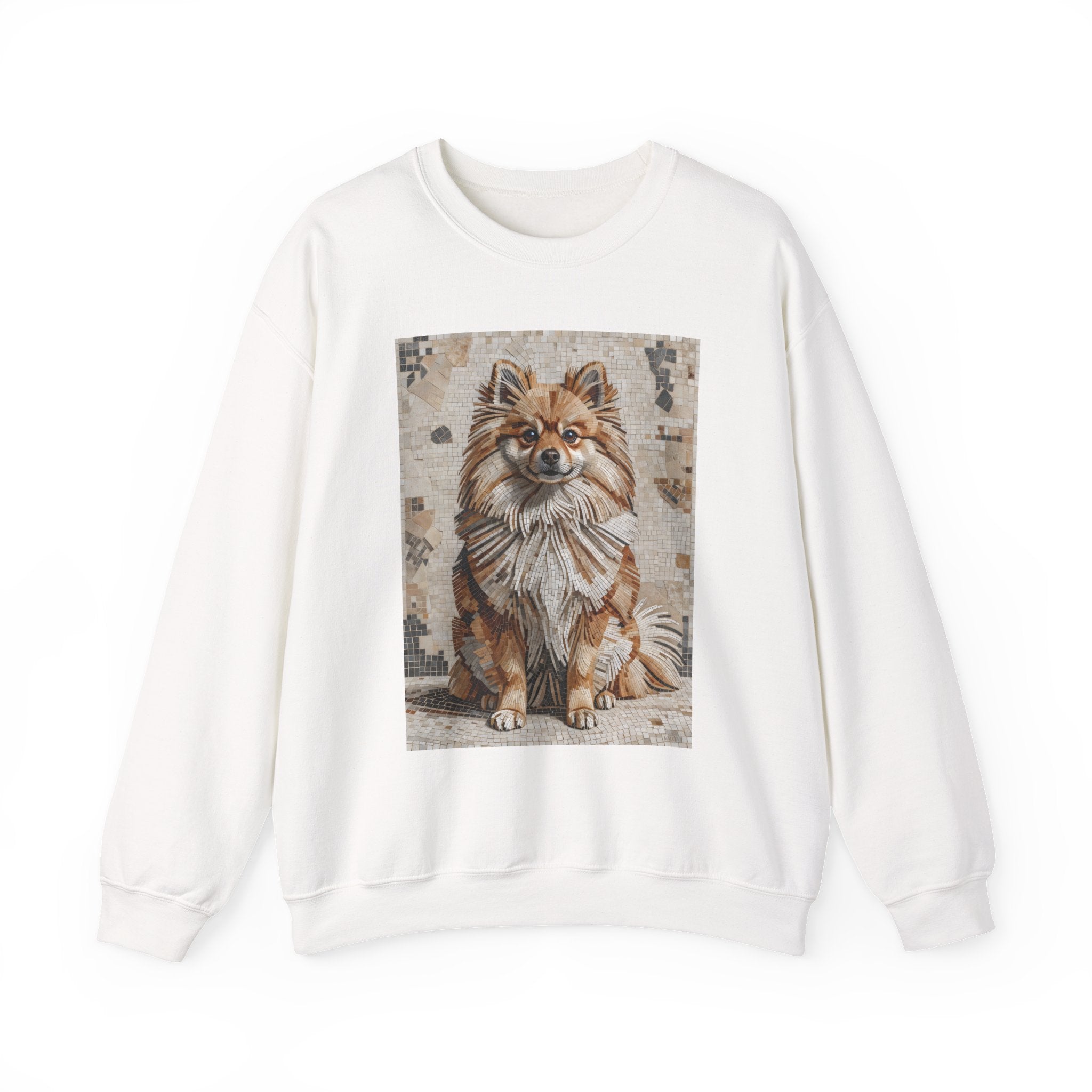 Pomeranian Sweatshirt | Living Work of Art Collection | Mosaic Style
