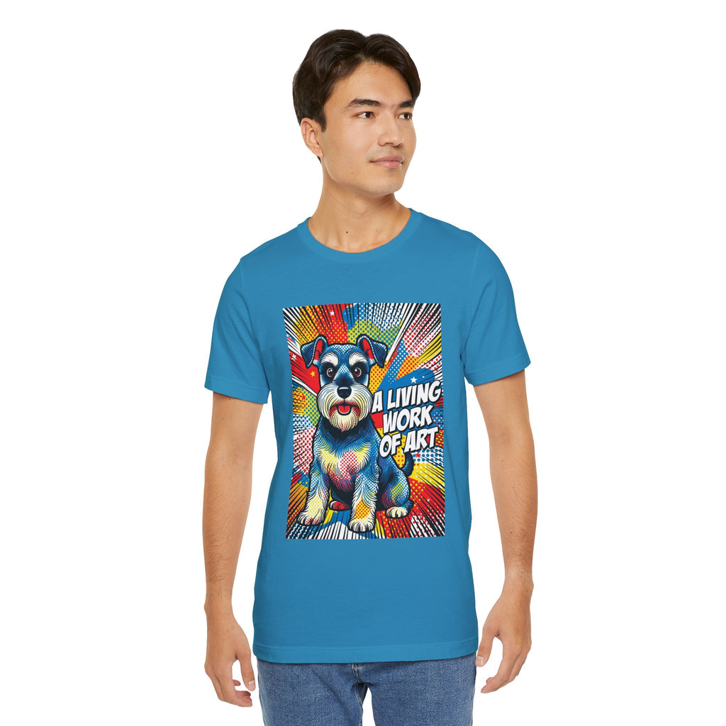 Schnauzer T Shirt | Living Work of Art Collection | Pop Art