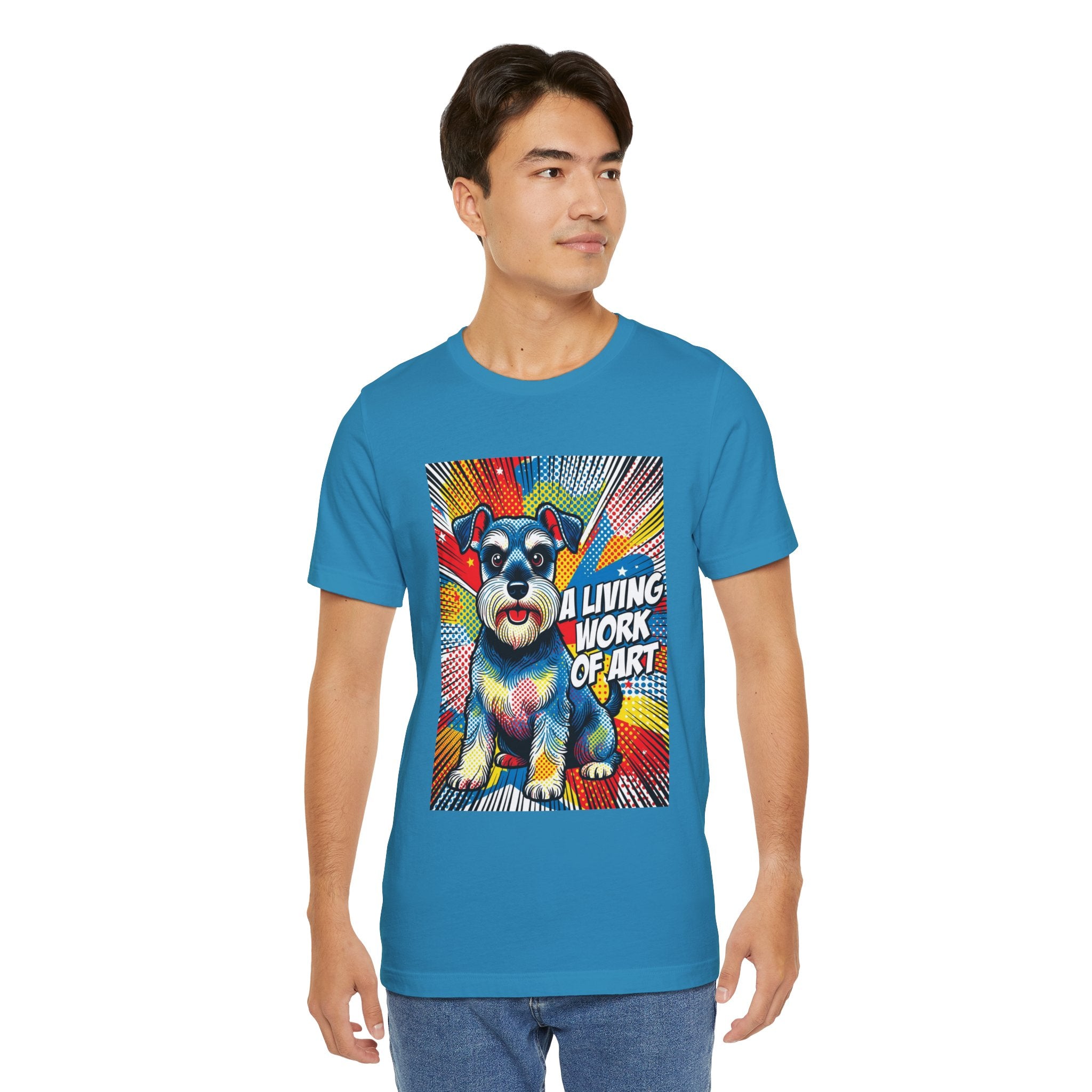 Schnauzer T Shirt | Living Work of Art Collection | Pop Art