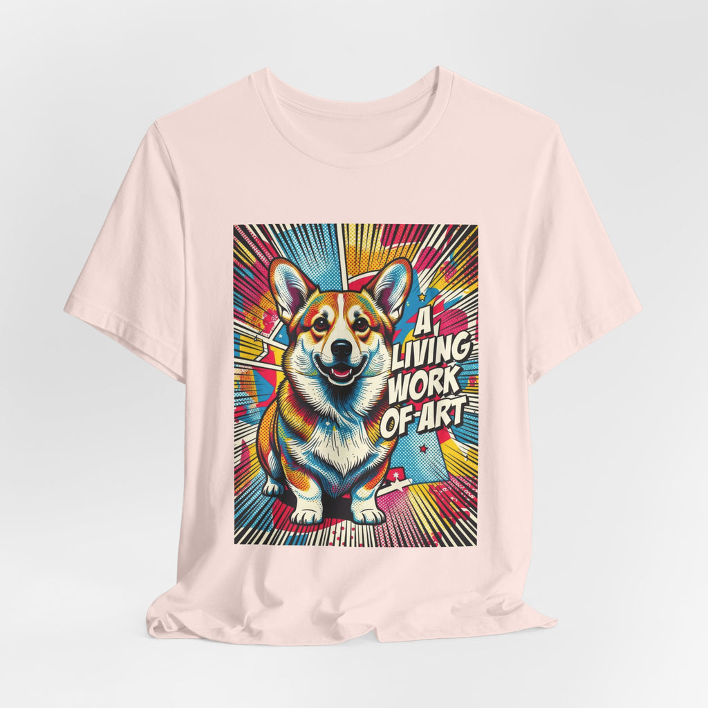 Corgi T Shirt | Living Work of Art Collection | Pop Art