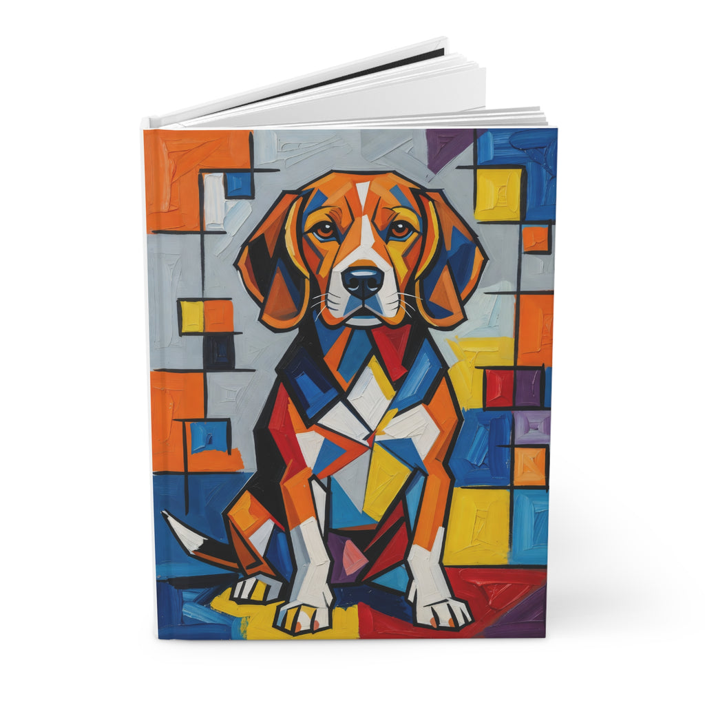 Beagle Notebook | Living Work of Art Collection | Cubist Style