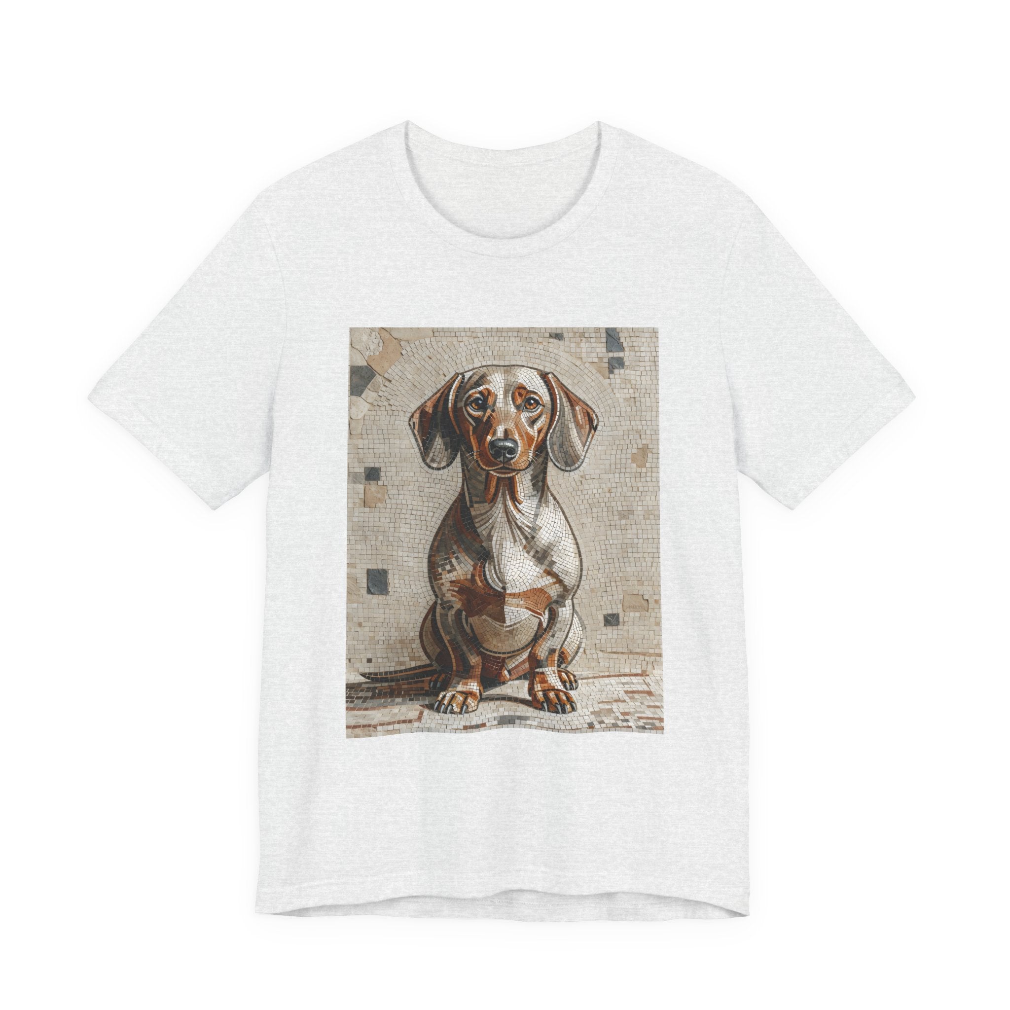 Dachshund T Shirt | Living Work of Art Collection | Mosaic Style