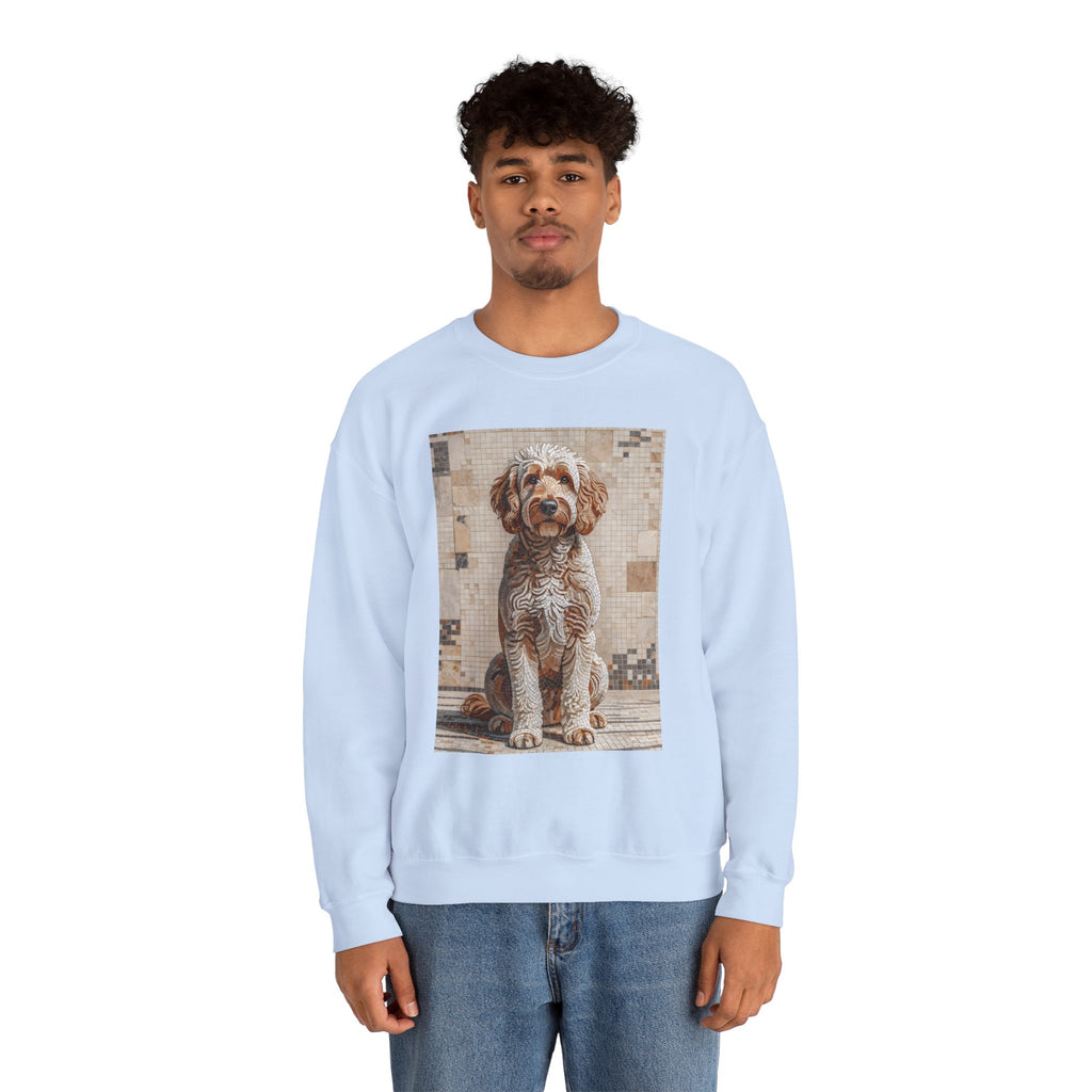 Goldendoodle Sweatshirt | Living Work of Art Collection | Mosaic Style
