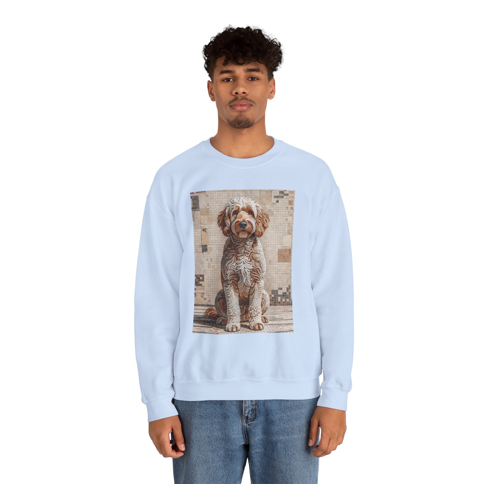 Goldendoodle Sweatshirt | Living Work of Art Collection | Mosaic Style