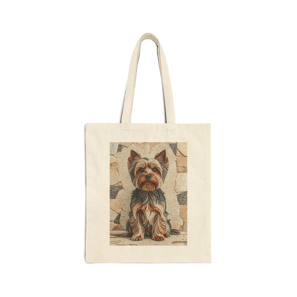 Yorkshire Terrier Tote Bag | Living Work of Art Collection | Mosaic Style