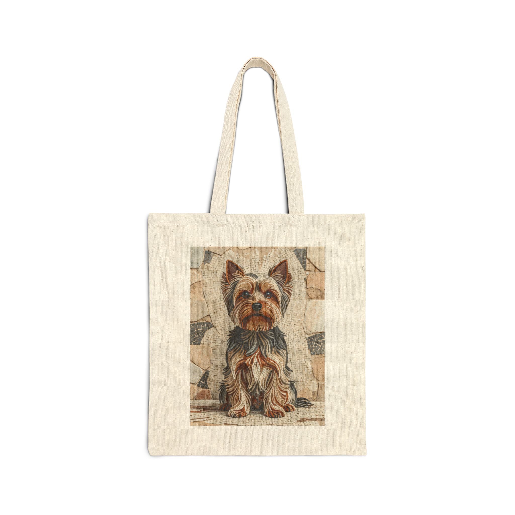Yorkshire Terrier Tote Bag | Living Work of Art Collection | Mosaic Style