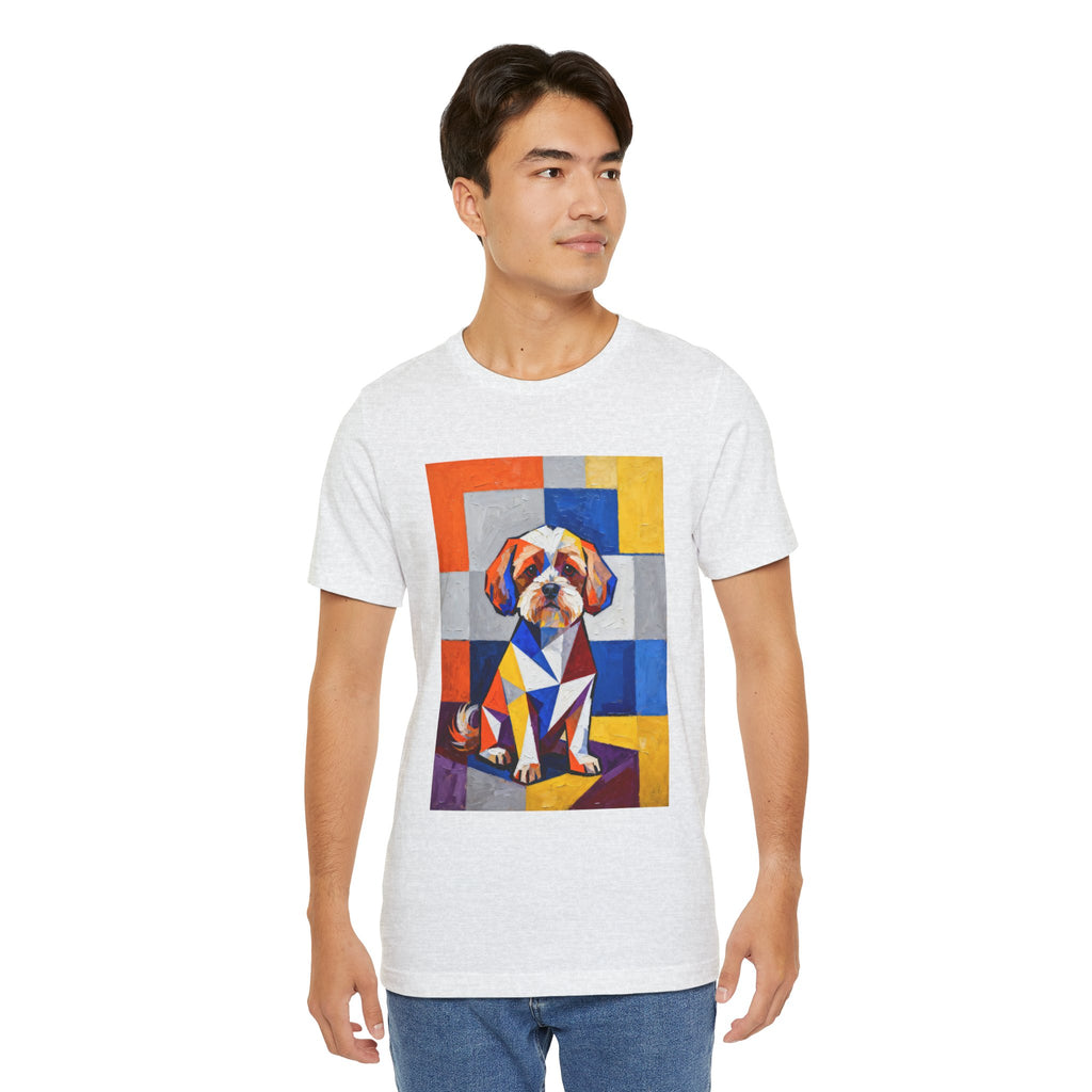 Maltipoo T Shirt | Living Work of Art Collection | Cubist Style