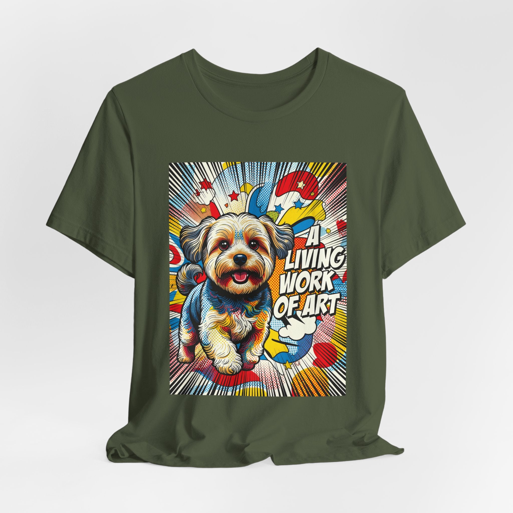 Yorkipoo T Shirt | Living Work of Art Collection | Pop Art