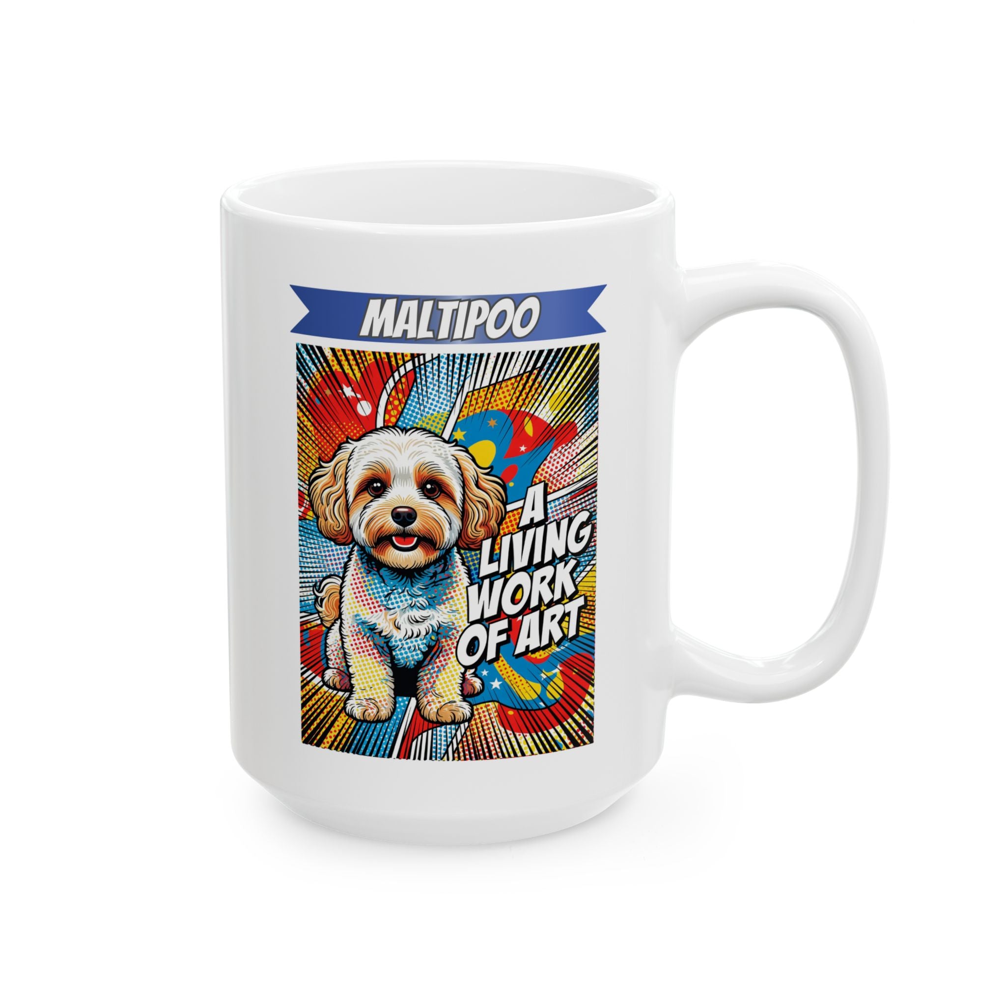 Maltipoo Coffee Mug | Living Work of Art Collection | Pop Art