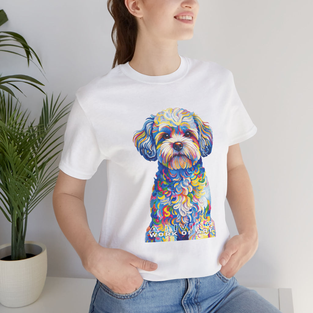 Shih-Poo T Shirt | Living Work of Art Collection | Pointillism Style