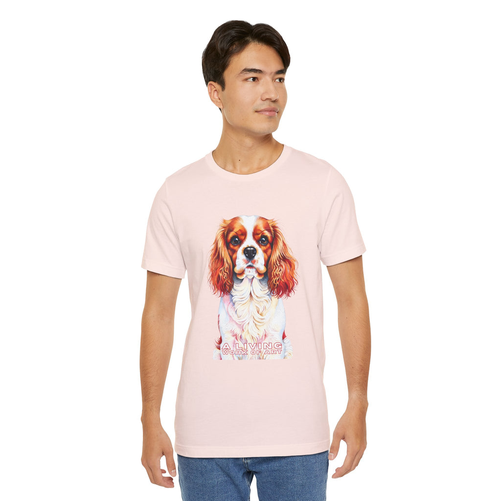 Cavalier King Charles Spaniel T Shirt | Living Work of Art Collection | Pointillism Style