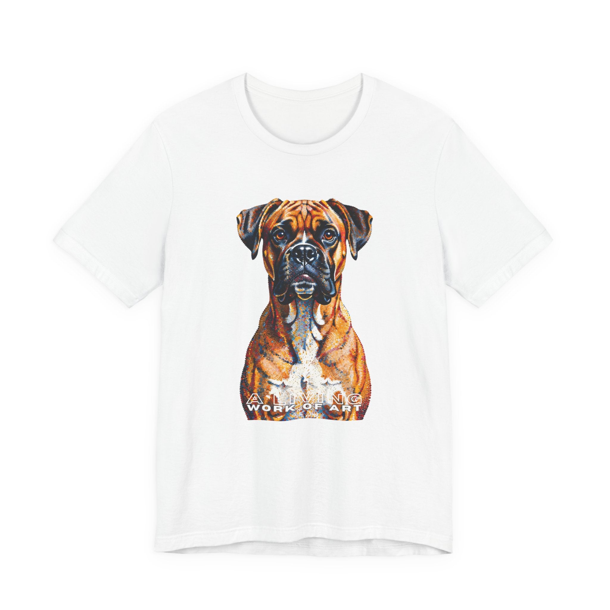 Boxer T Shirt | Living Work of Art Collection | Pointillism Style