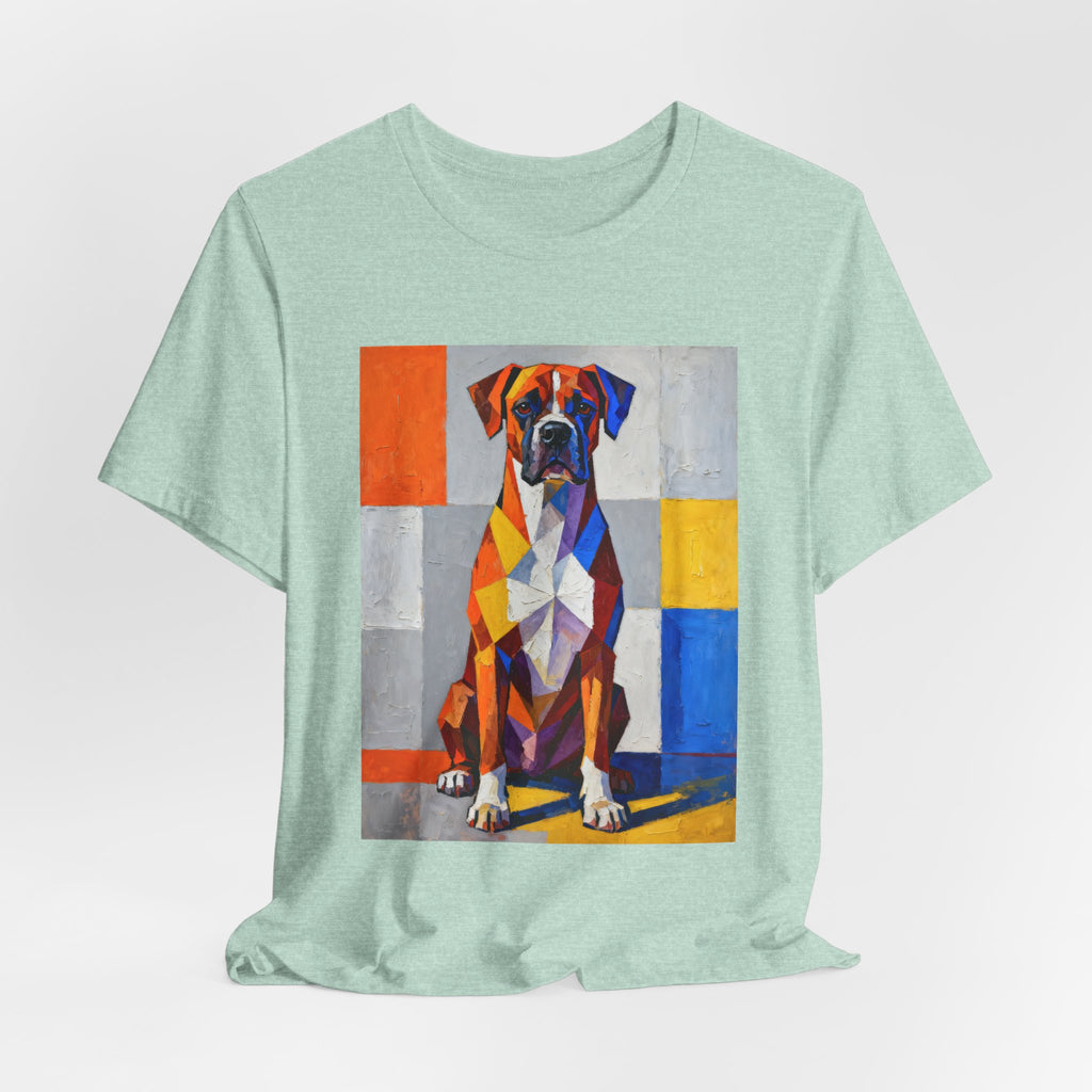 Boxer T Shirt | Living Work of Art Collection | Cubist Style