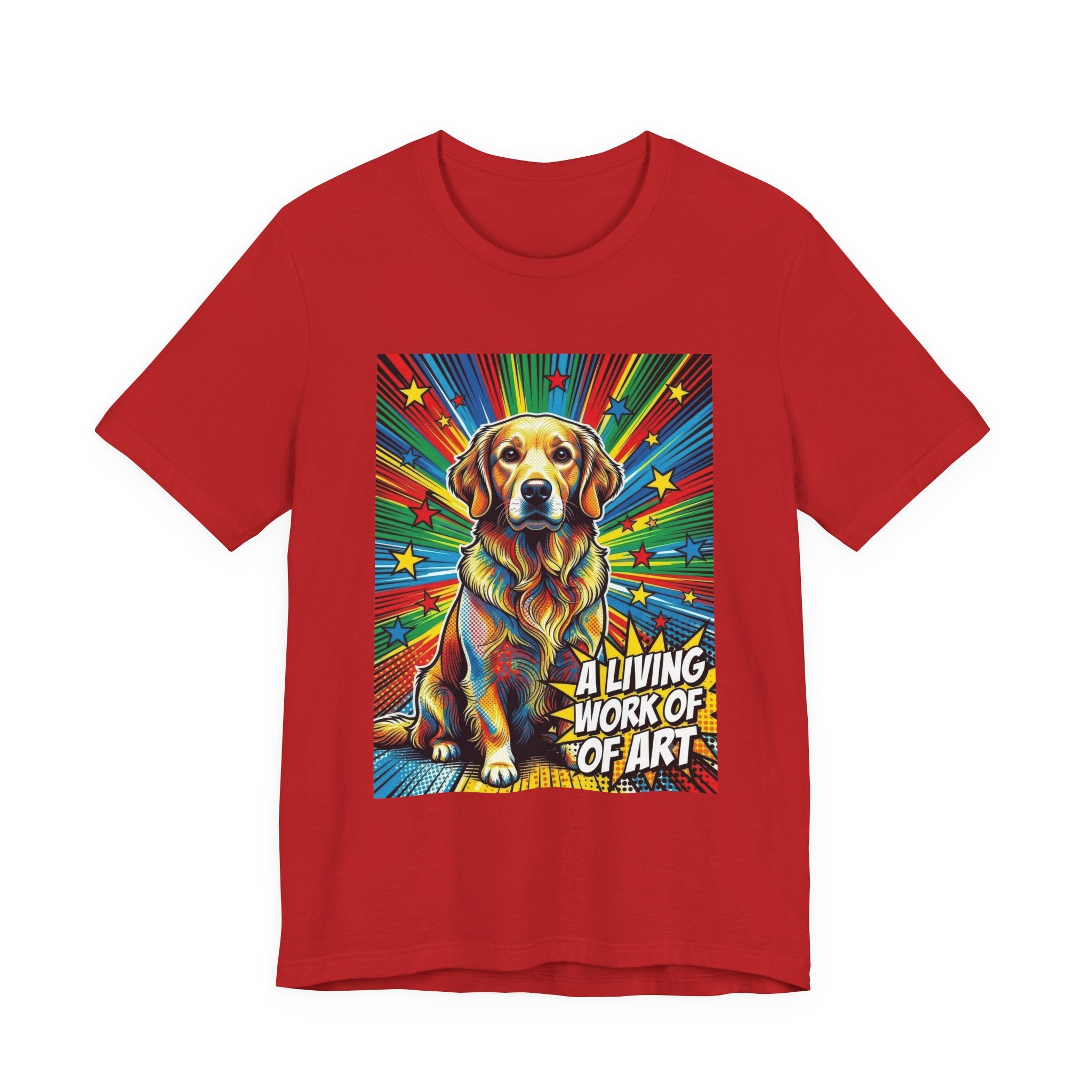 Golden Retriever T Shirt | Living Work of Art Collection | Pop Art