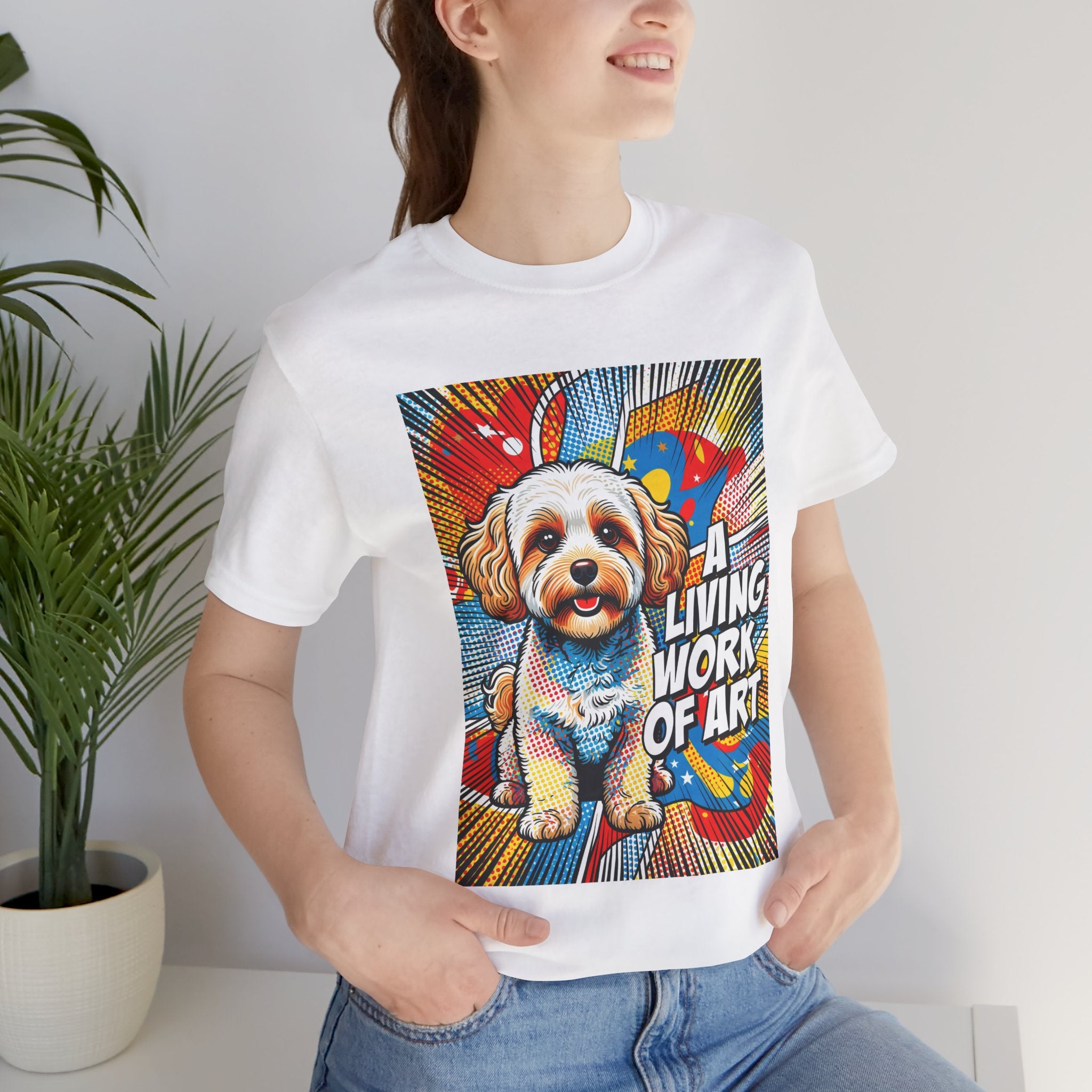 Maltipoo T Shirt | Living Work of Art Collection | Pop Art