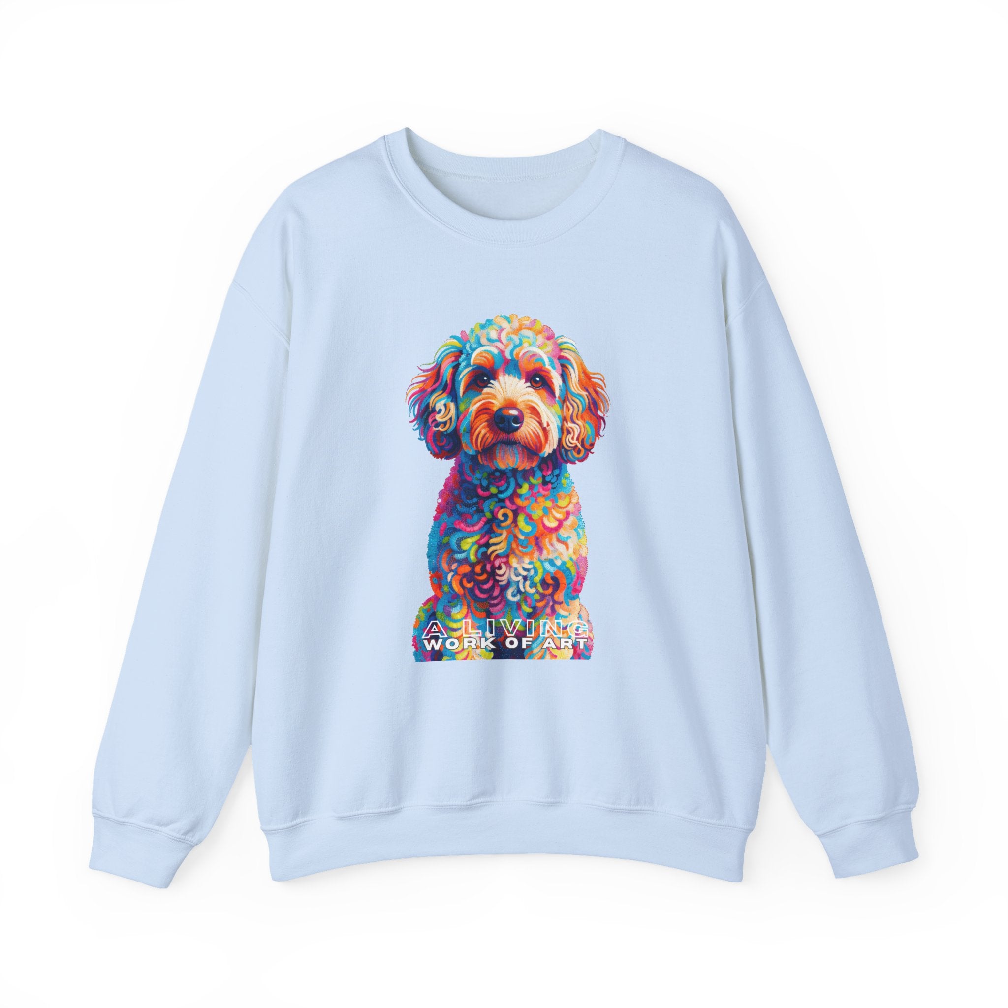 Schnoodle Sweatshirt | Living Work of Art Collection | Pointillism Style