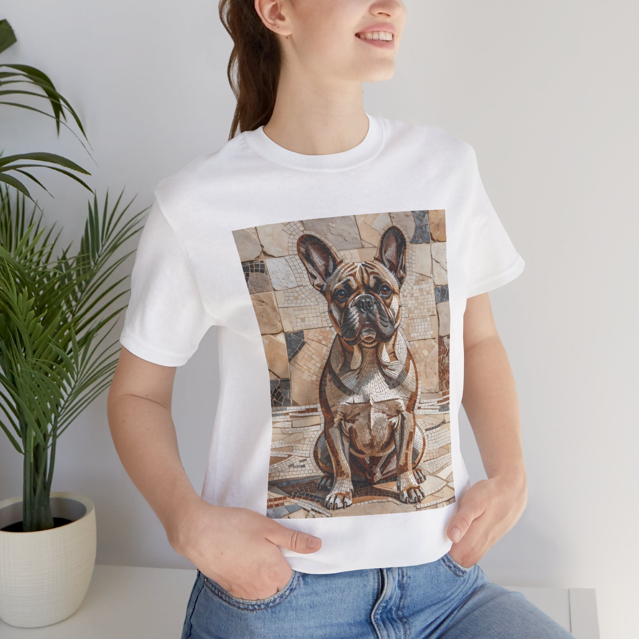 French Bulldog T Shirt | Living Work of Art Collection | Mosaic Style