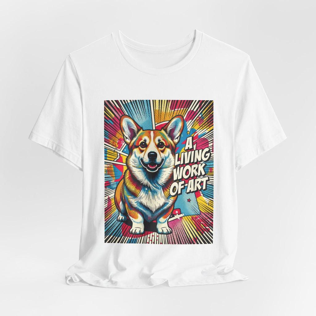 Corgi T Shirt | Living Work of Art Collection | Pop Art