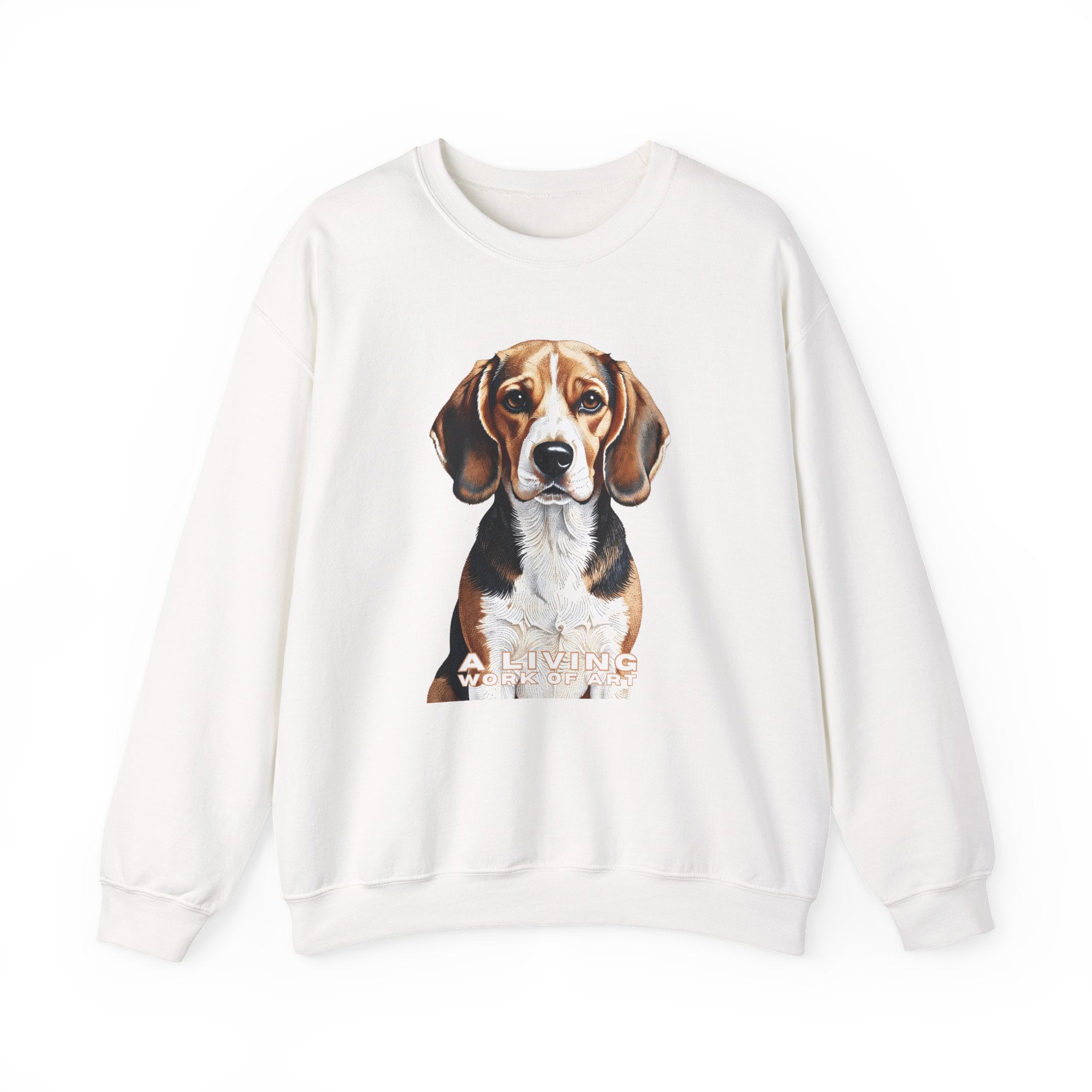 Beagle Sweatshirt | Living Work of Art Collection | Pointillism Style