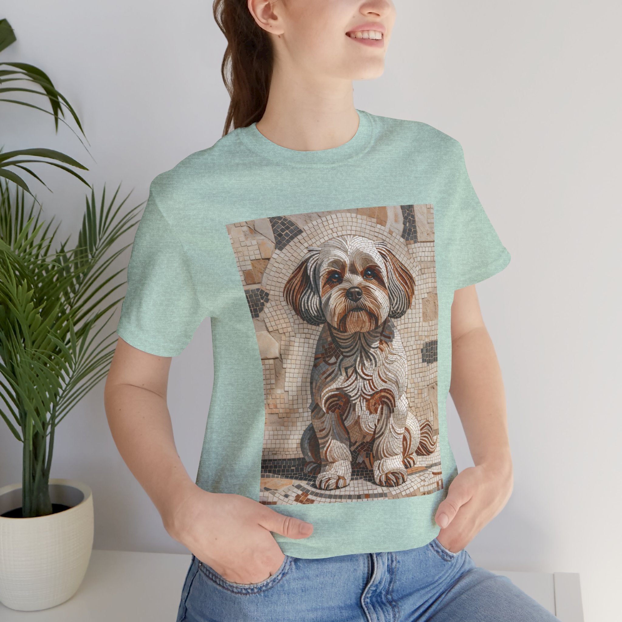 Shih-Poo T Shirt | Living Work of Art Collection | Mosaic Style
