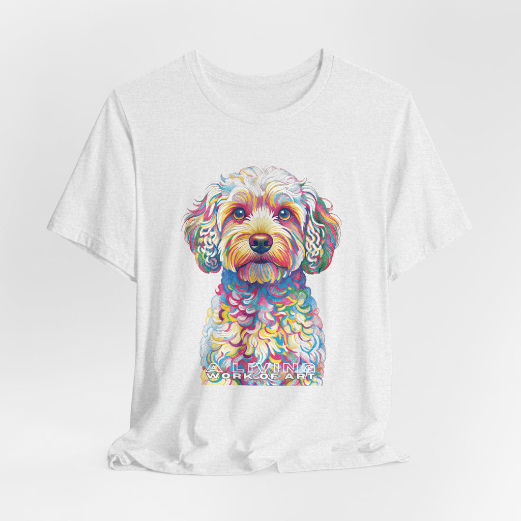 Cavapoo T Shirt | Living Work of Art Collection | Pointillism Style