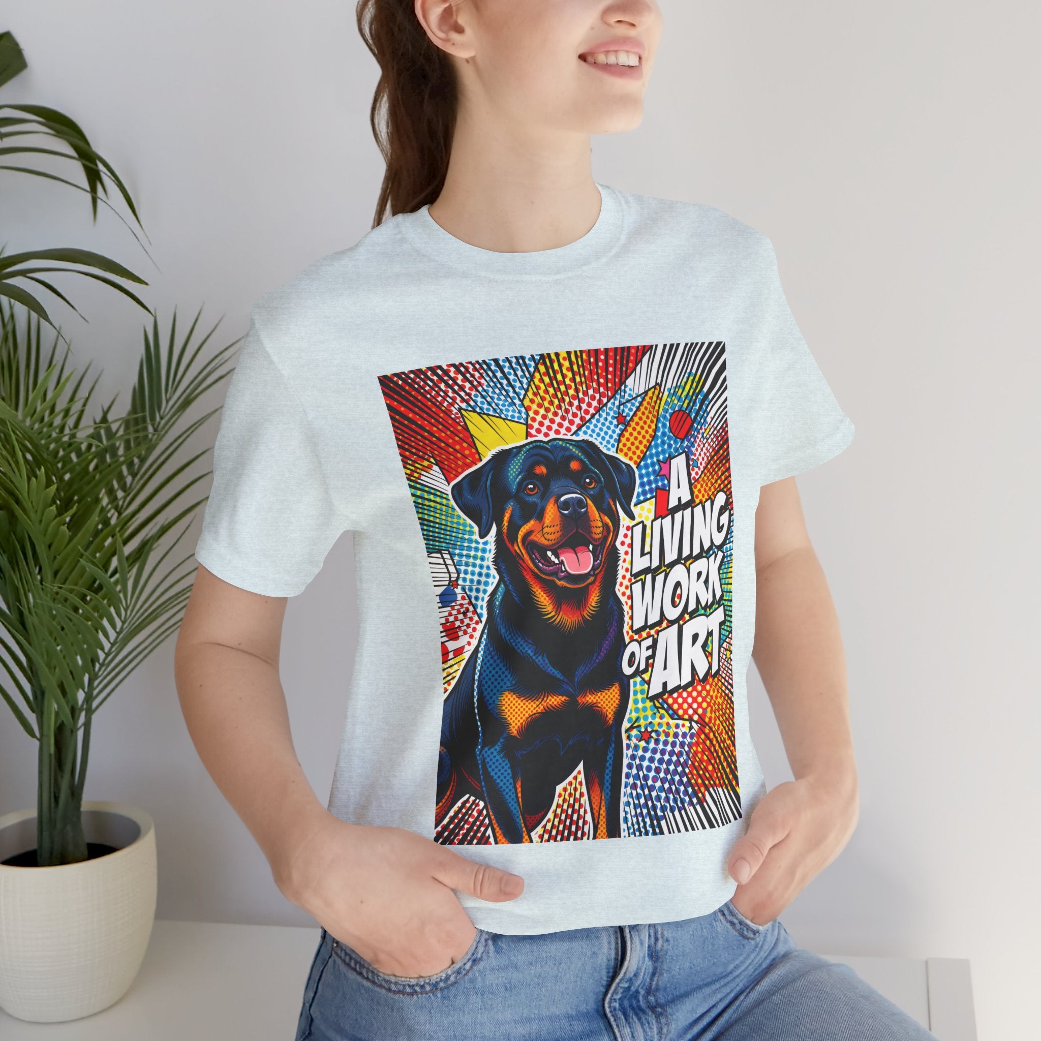 Rottweiler T Shirt | Living Work of Art Collection | Pop Art