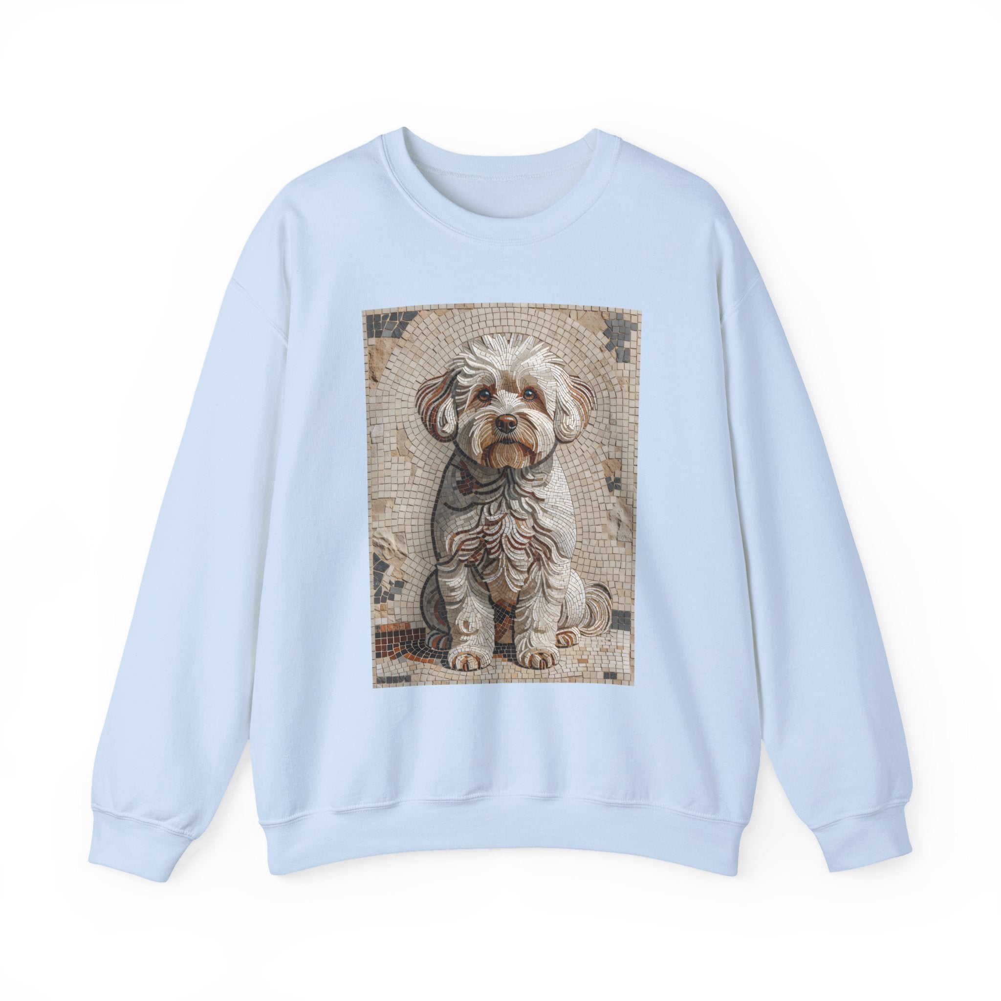 Bichon Frise Sweatshirt | Living Work of Art Collection | Mosaic Style