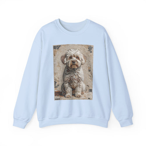 Bichon Frise Sweatshirt | Living Work of Art Collection | Mosaic Style